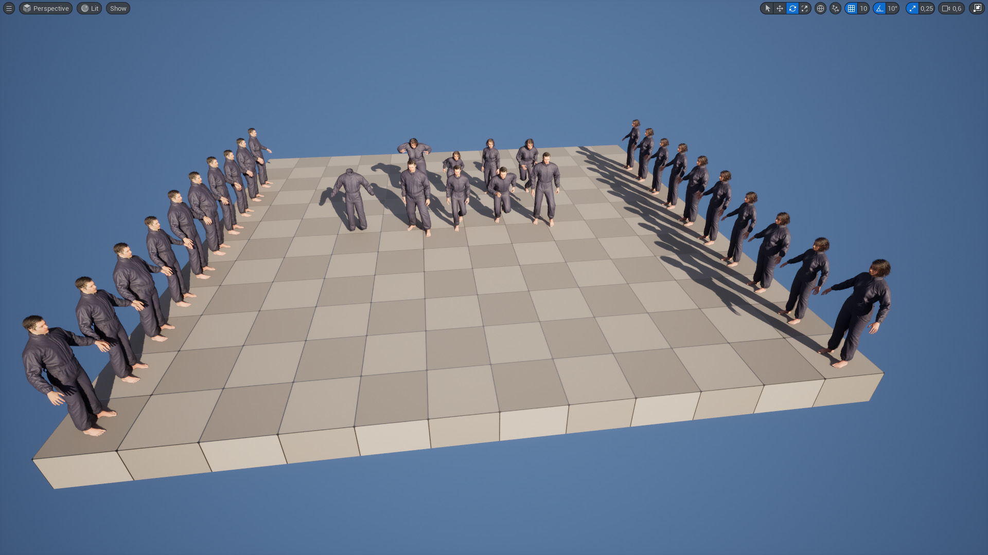 Jumpsuit 1 - All MH Bodies and UE5 Skeletons - Rigged Low-poly 3D model_5