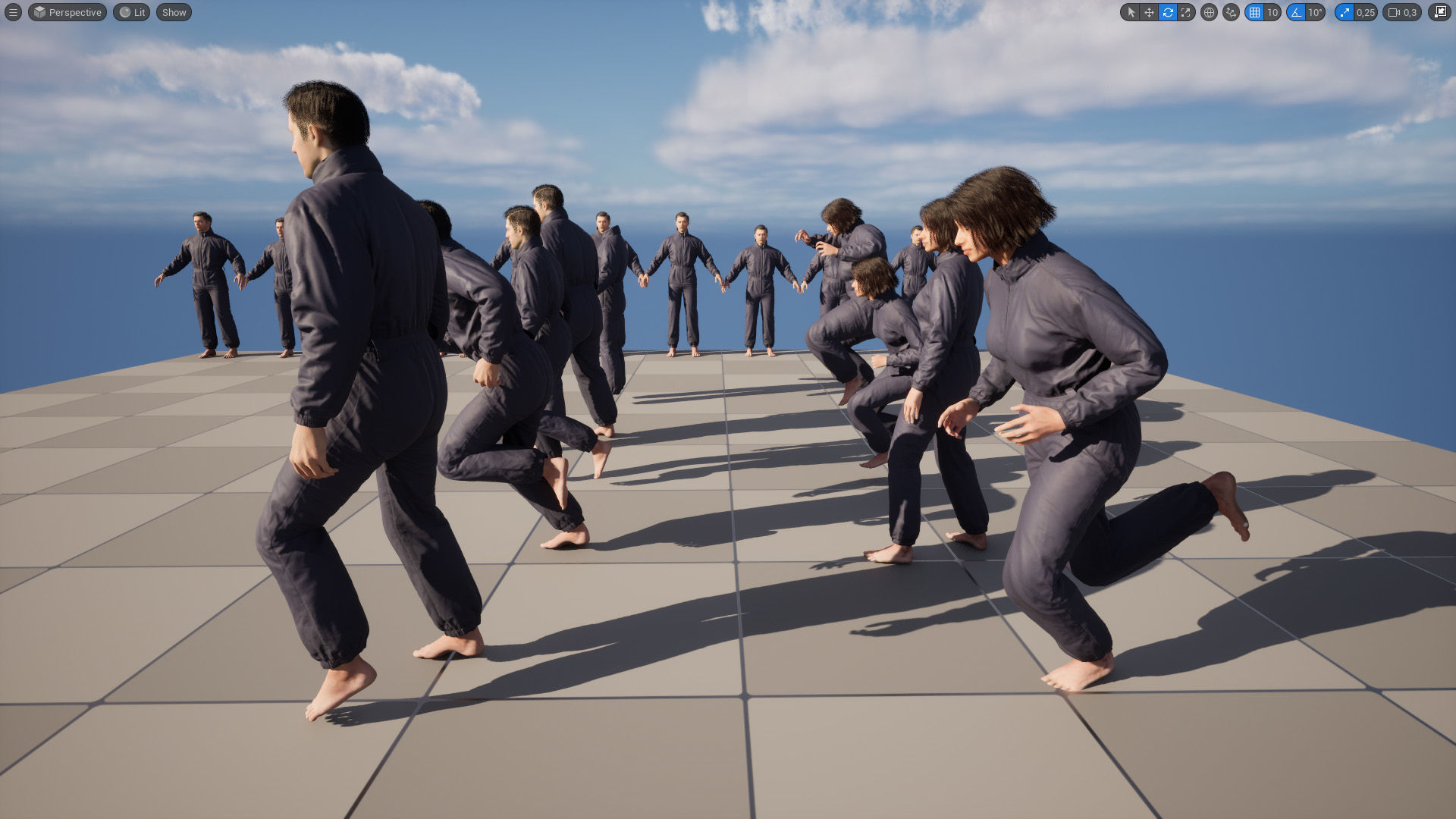 Jumpsuit 1 - All MH Bodies and UE5 Skeletons - Rigged Low-poly 3D model_23