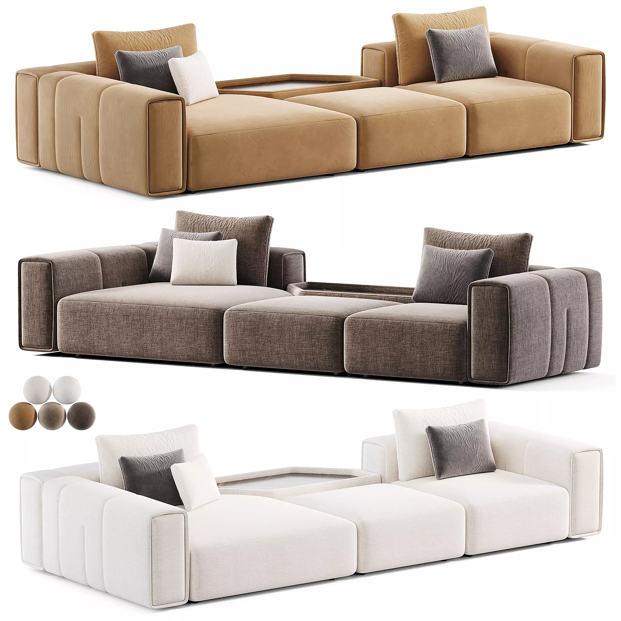 KARPHI By Giorgetti Low-poly 3D model_0