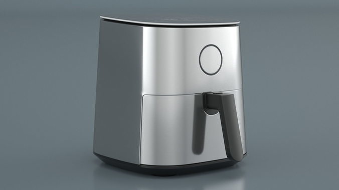 Air Fryer Steel 3D model 3
