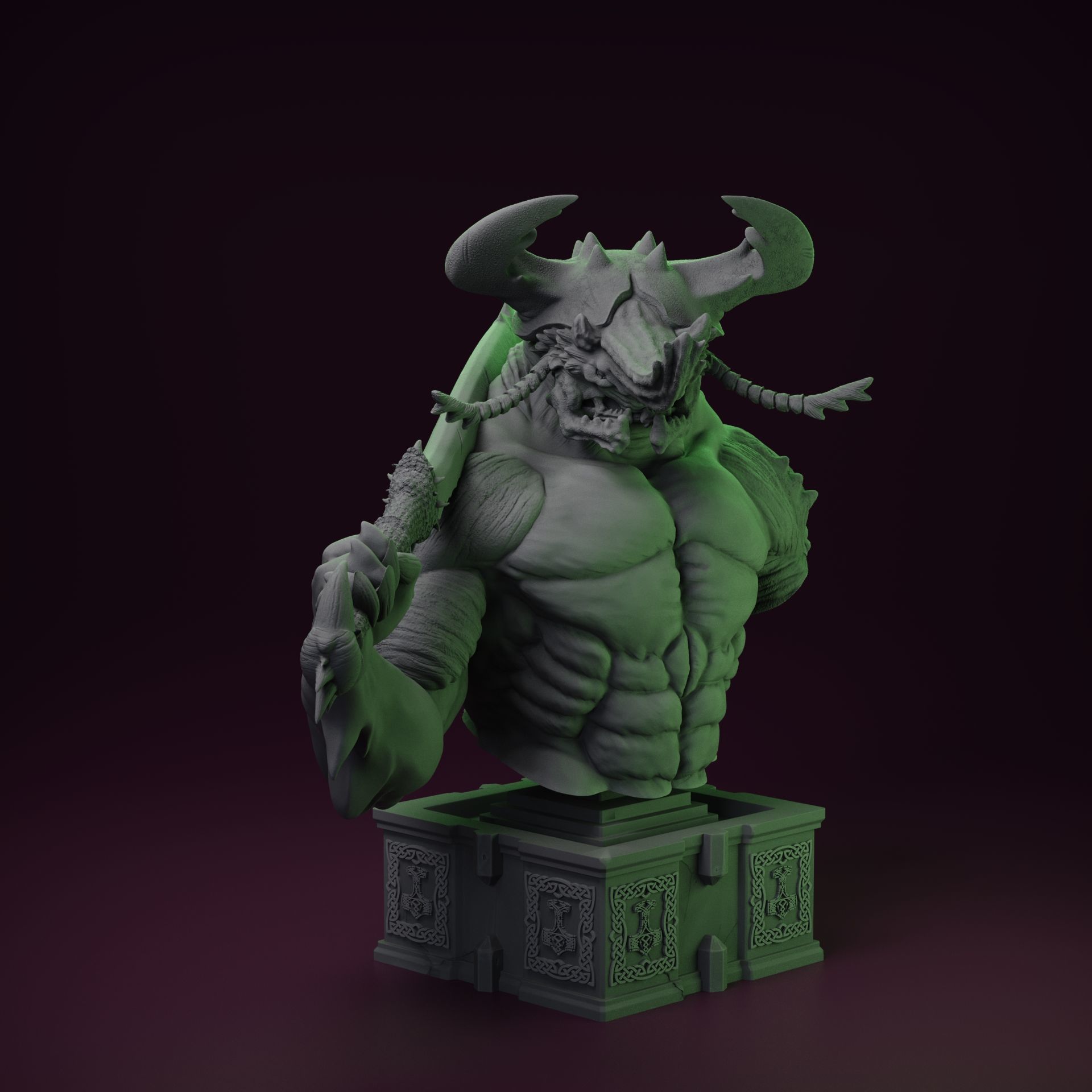 Centauride - Bust 3D print model_2