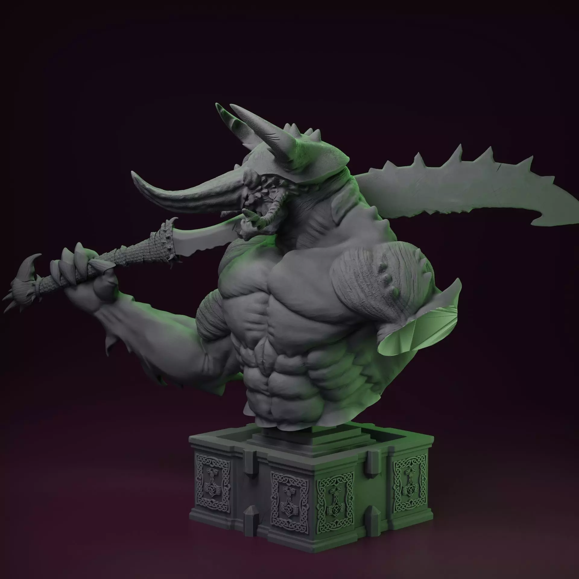 Centauride - Bust 3D print model_0