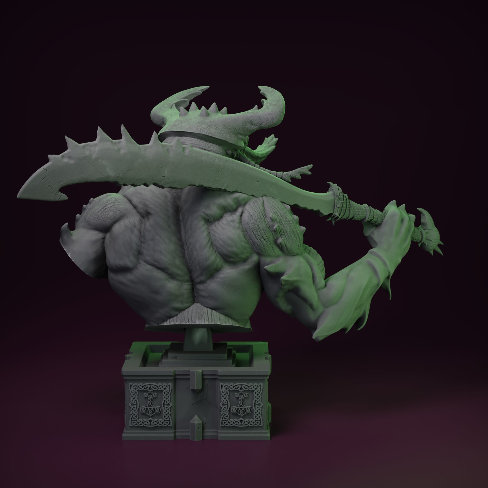 Centauride - Bust 3D print model_3