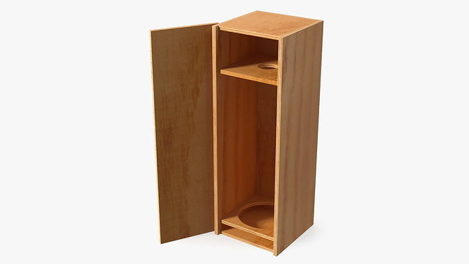 Wooden Box for Champagne Open 3D model 7