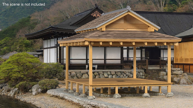 Japanese Gazebo 3D model