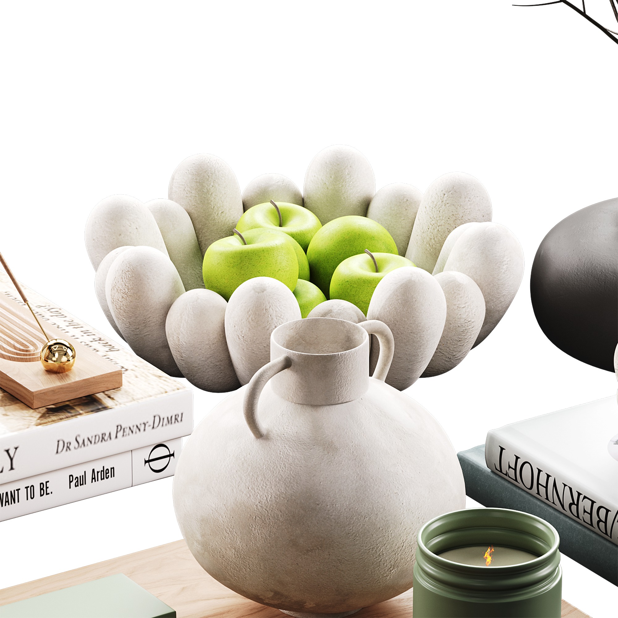 Decorative set 10 Low-poly 3D model_2