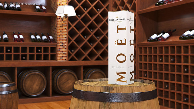 Champagne Box Moet and Chandon Brut Imperial 3D model 2