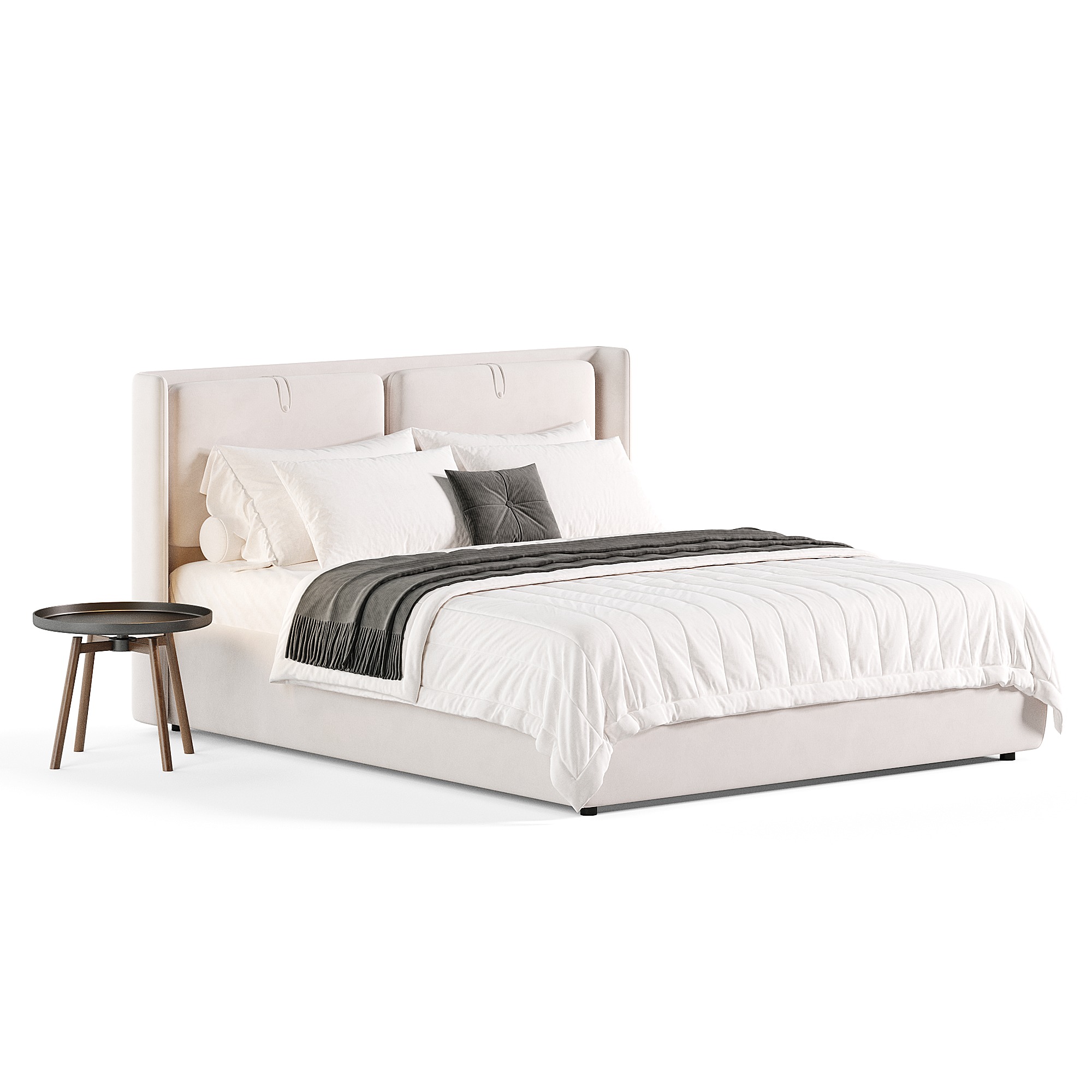 KATE bed Low-poly 3D model_1