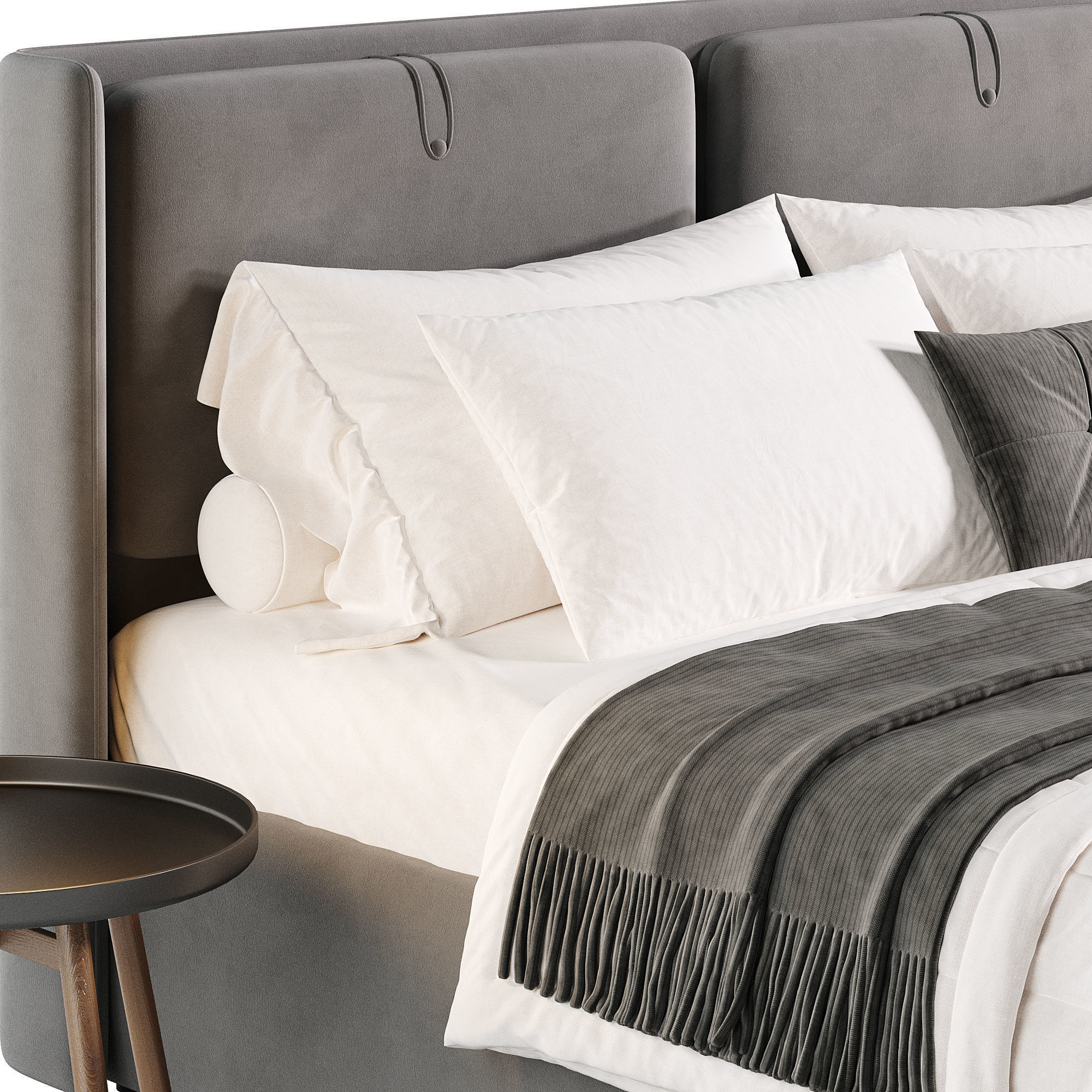 KATE bed Low-poly 3D model_5