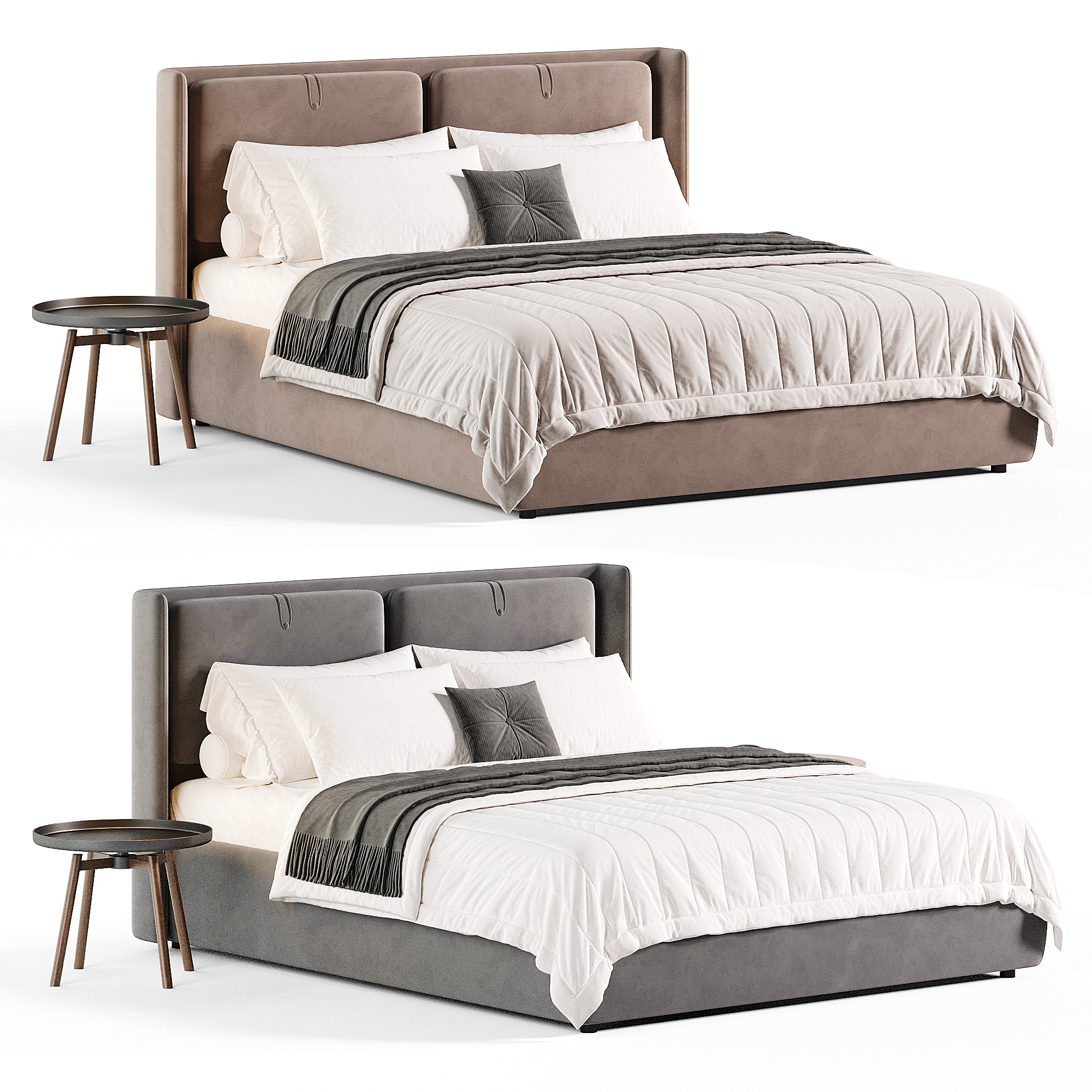 KATE bed Low-poly 3D model_2