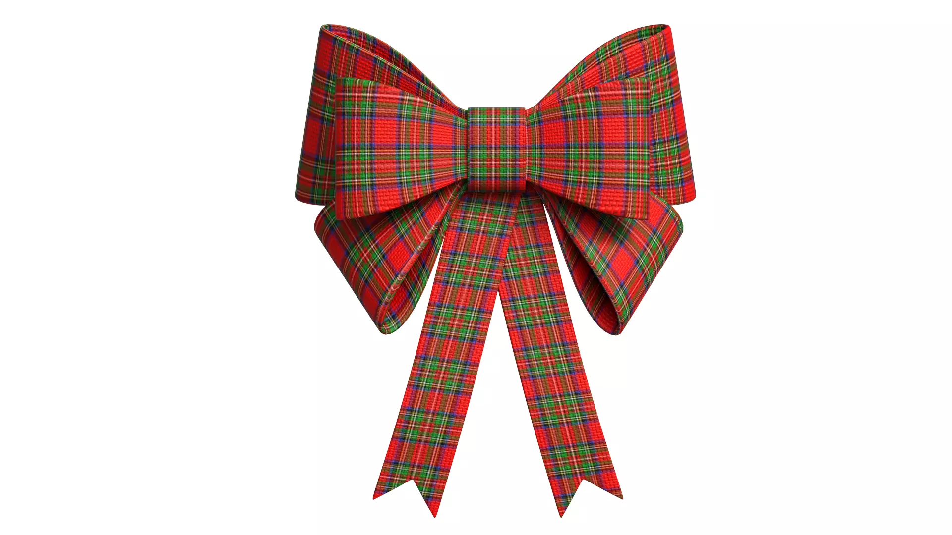 Christmas Bow Ribbon 01 Low-poly 3D model