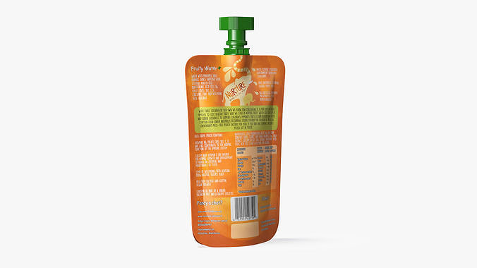 Nurture Fruity Water Orange and Pineapple 3D model 6