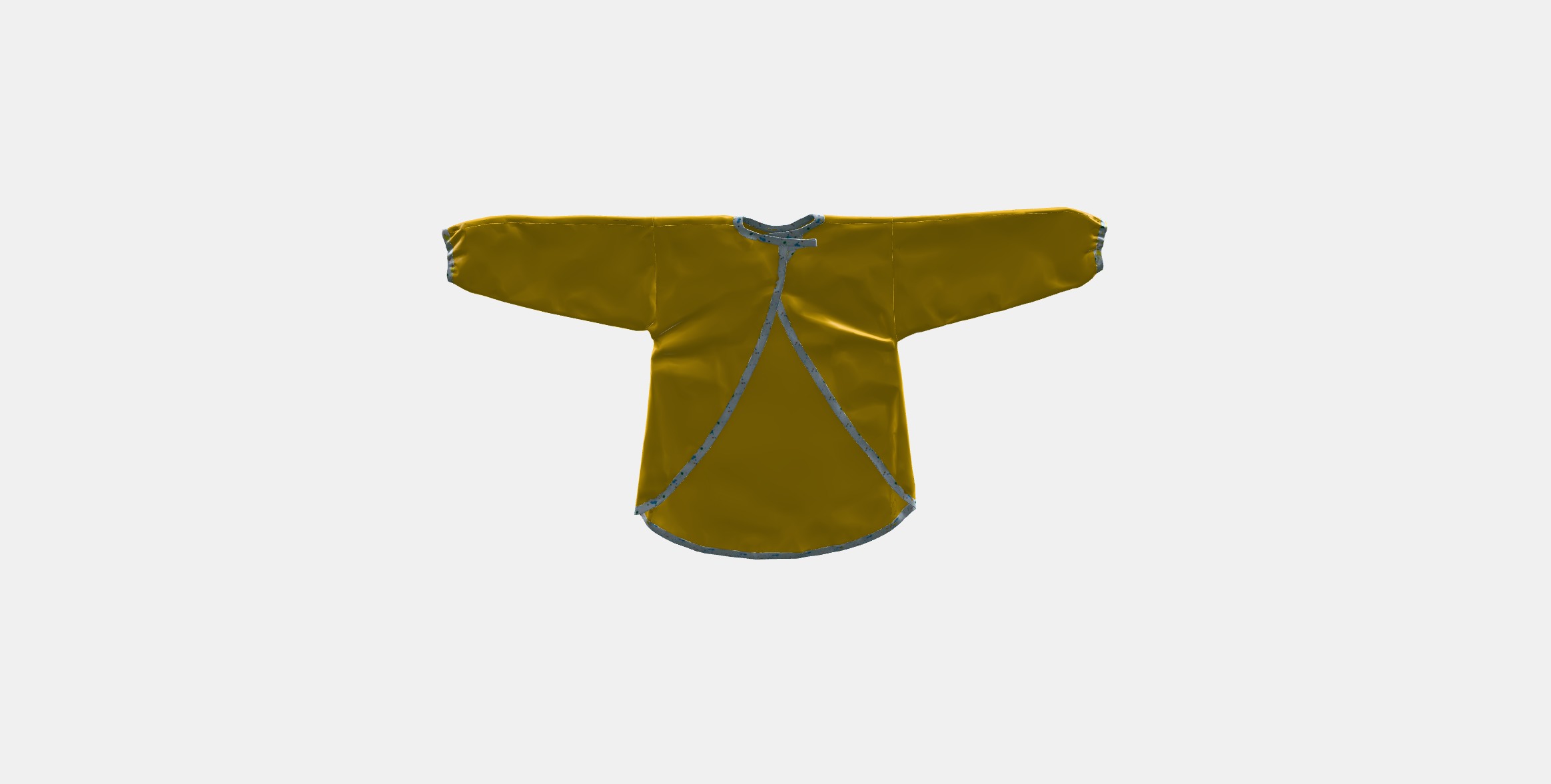 MALA Apron with long sleeves Low-poly 3D model_7