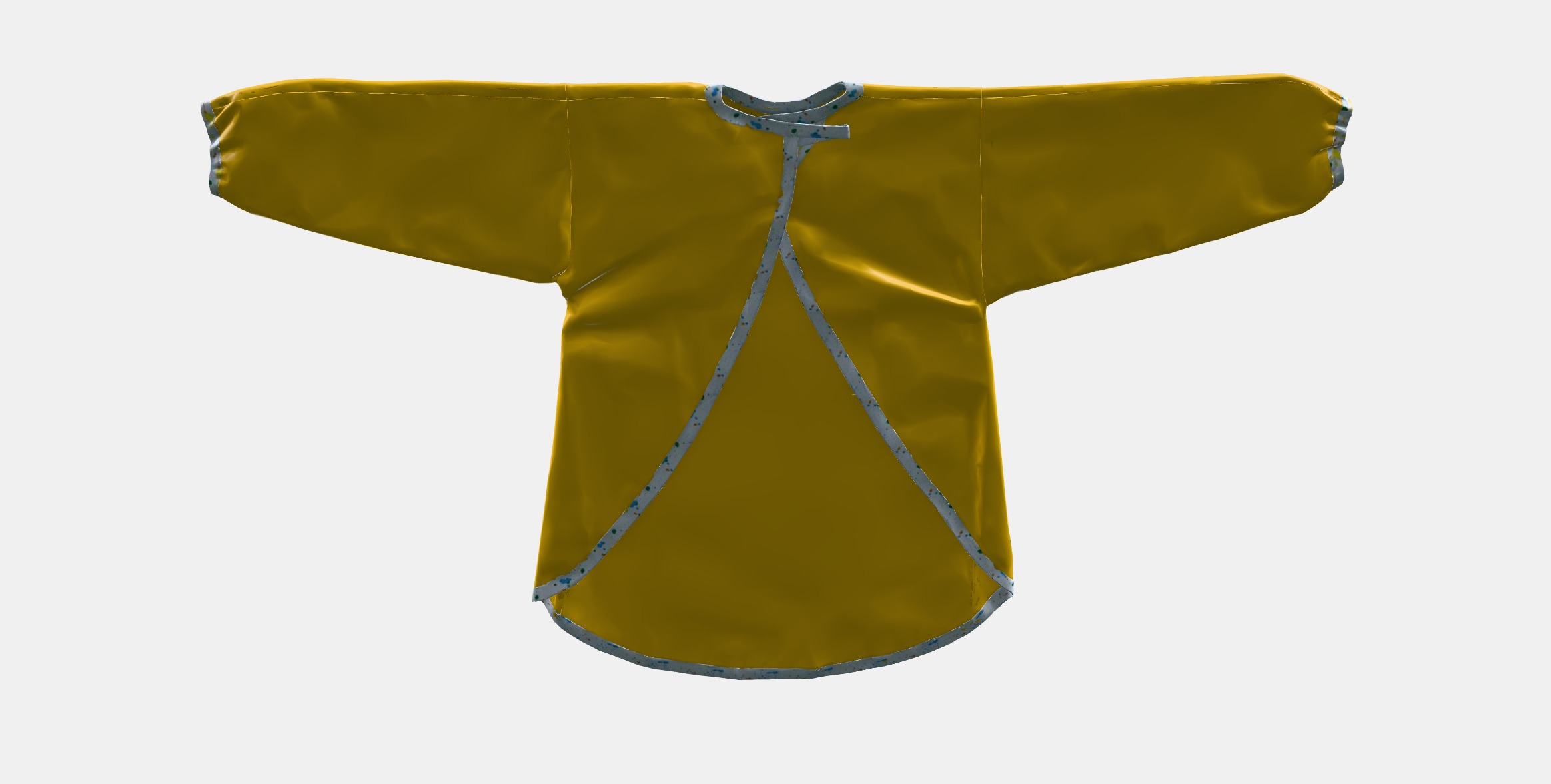 MALA Apron with long sleeves Low-poly 3D model_8