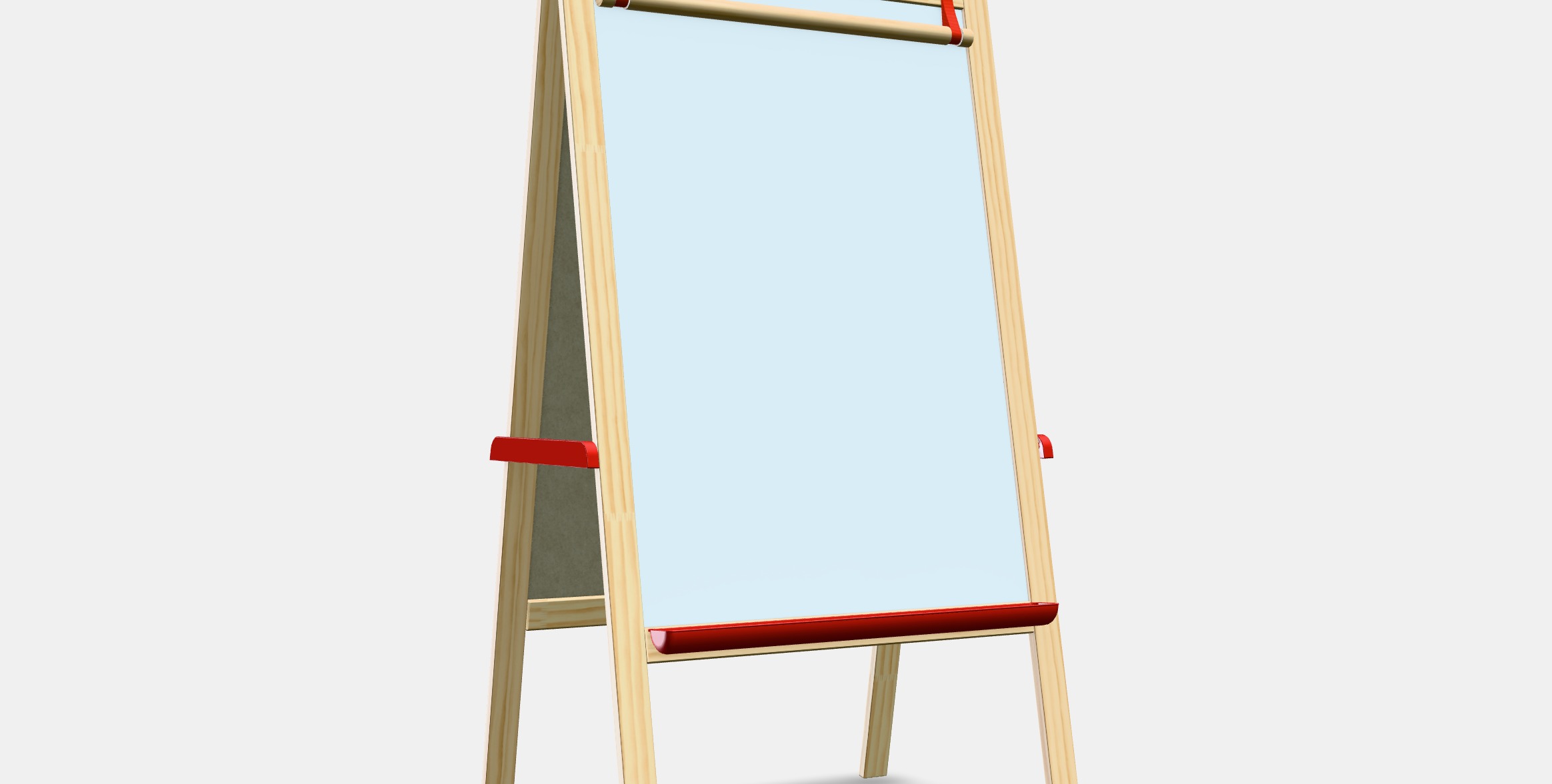 MALA Easel Low-poly 3D model_9