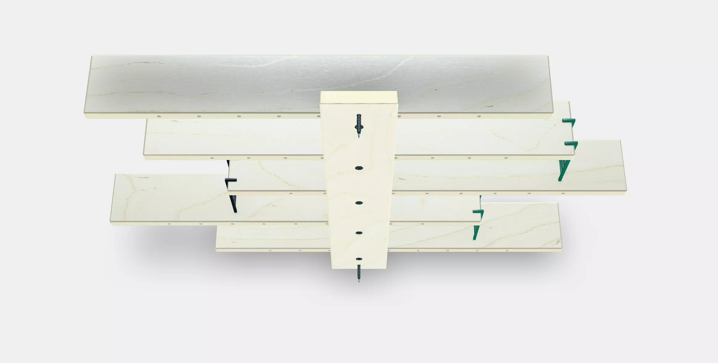 LUSTIGT Wall shelf Low-poly 3D model_0