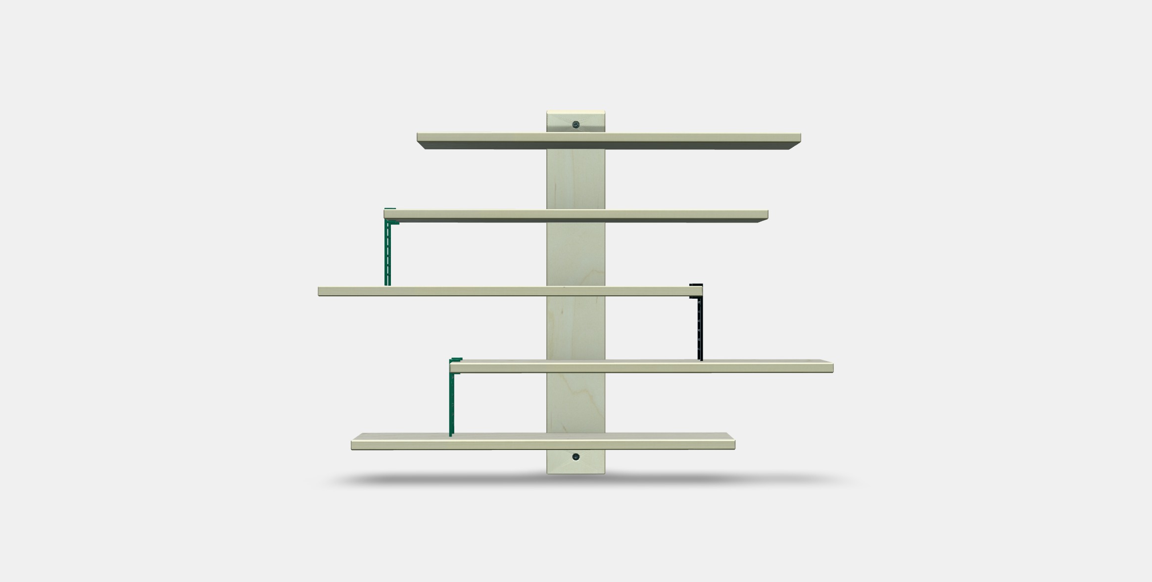LUSTIGT Wall shelf Low-poly 3D model_10
