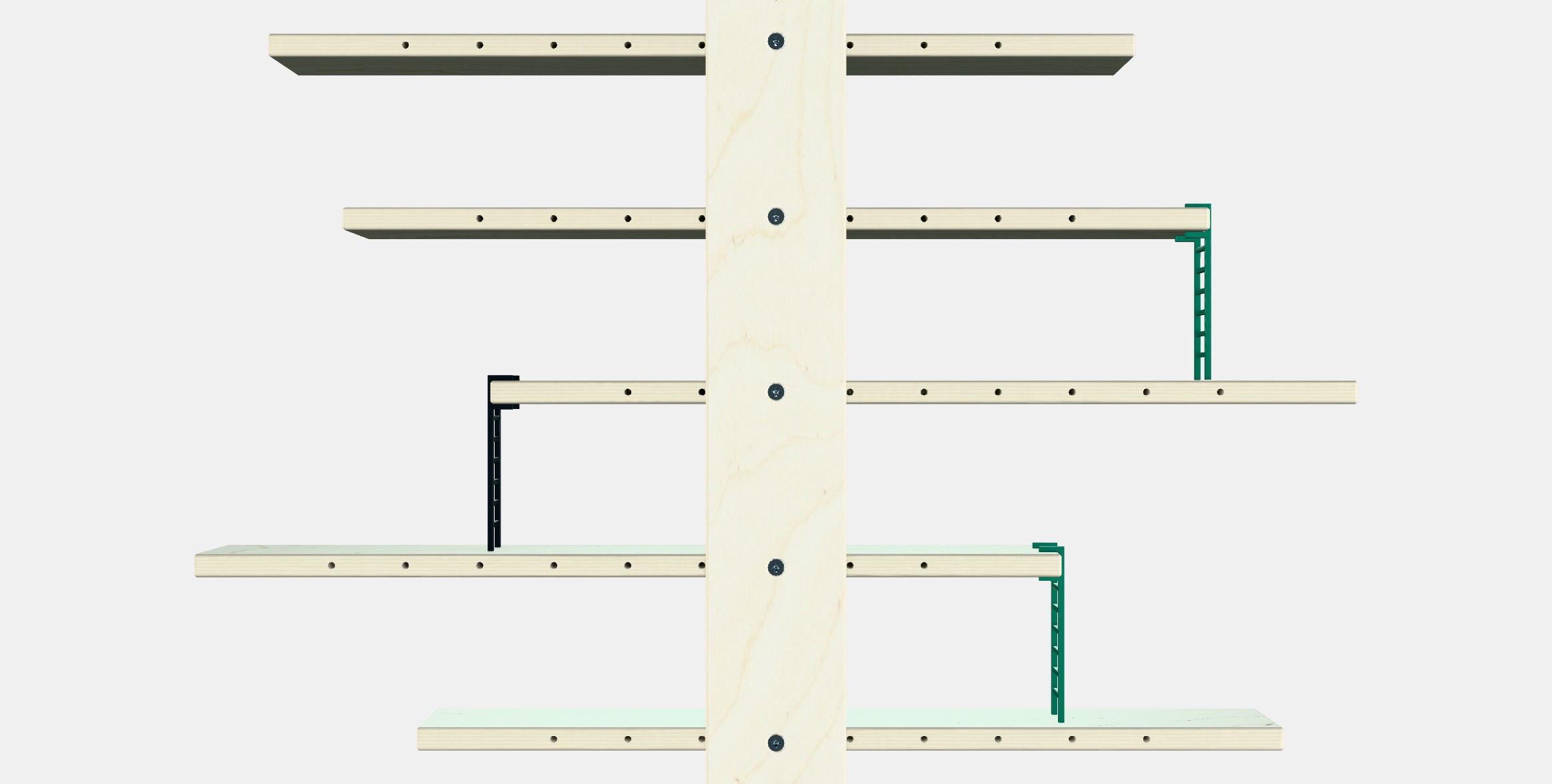 LUSTIGT Wall shelf Low-poly 3D model_15