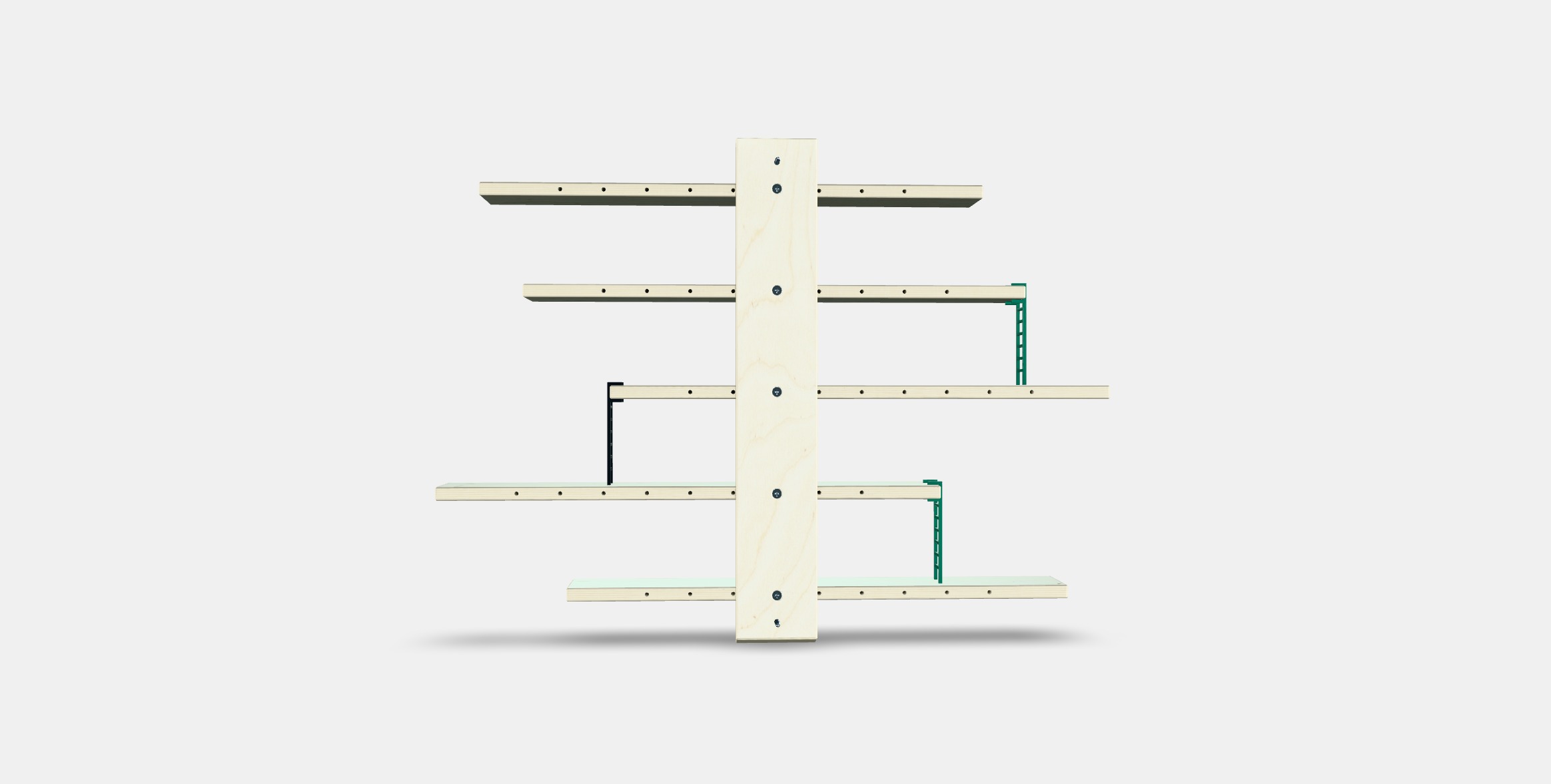 LUSTIGT Wall shelf Low-poly 3D model_14