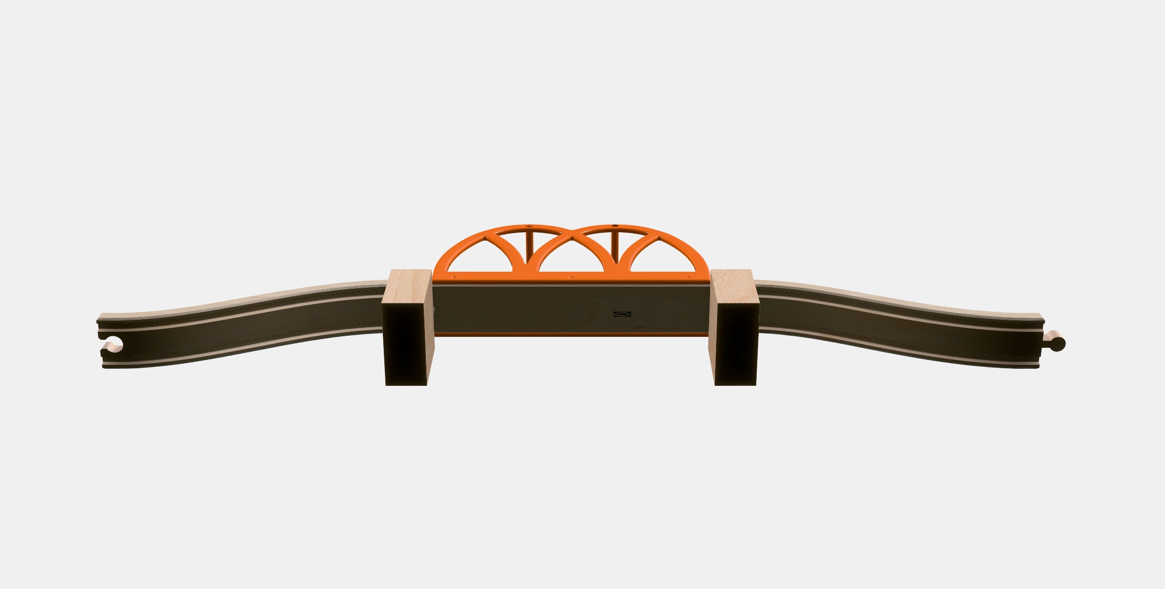 LILLABO 5-piece train bridge set Low-poly 3D model_8
