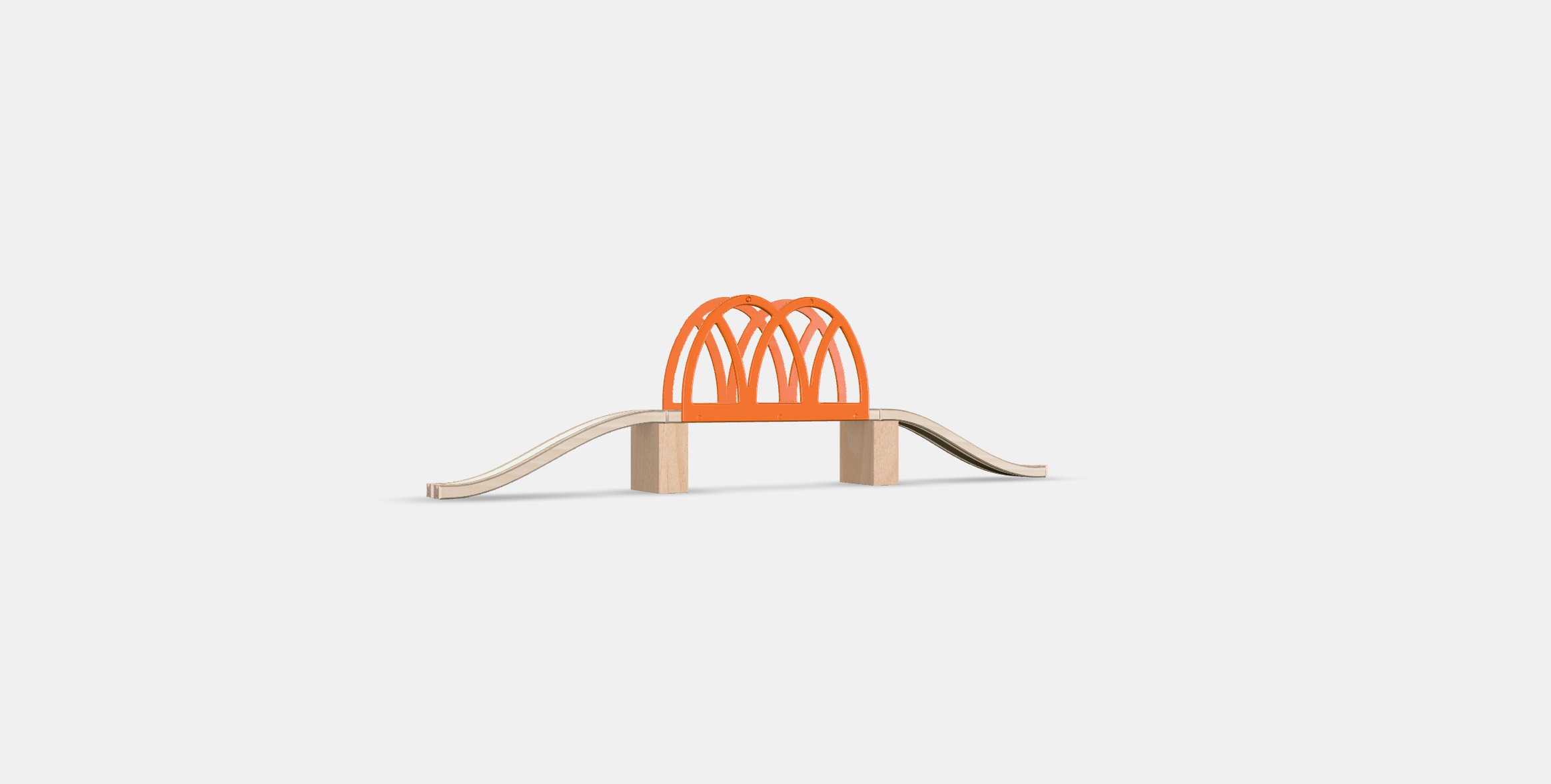 LILLABO 5-piece train bridge set Low-poly 3D model_16