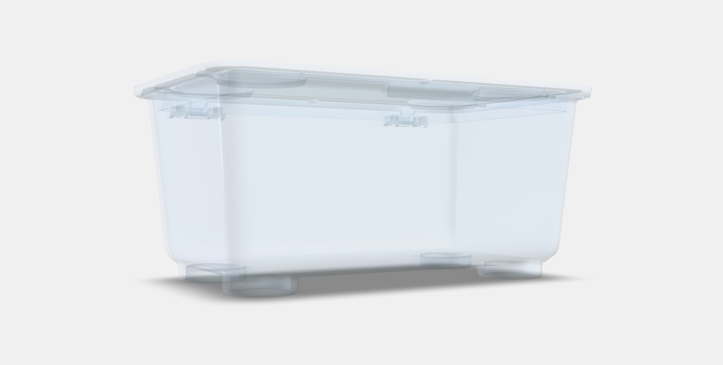 GLIS Box with lid Low-poly 3D model_9