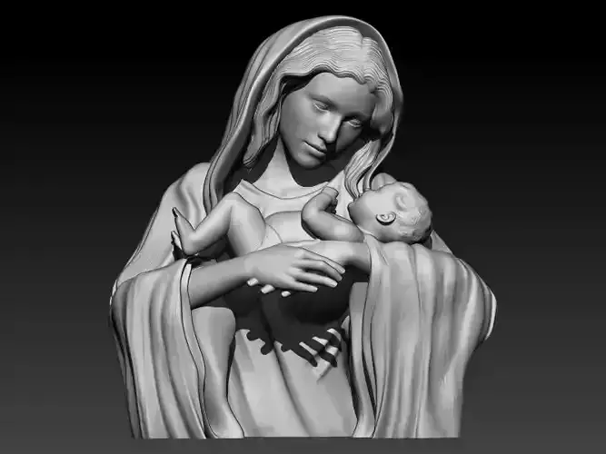 Mother and Child Pendant 