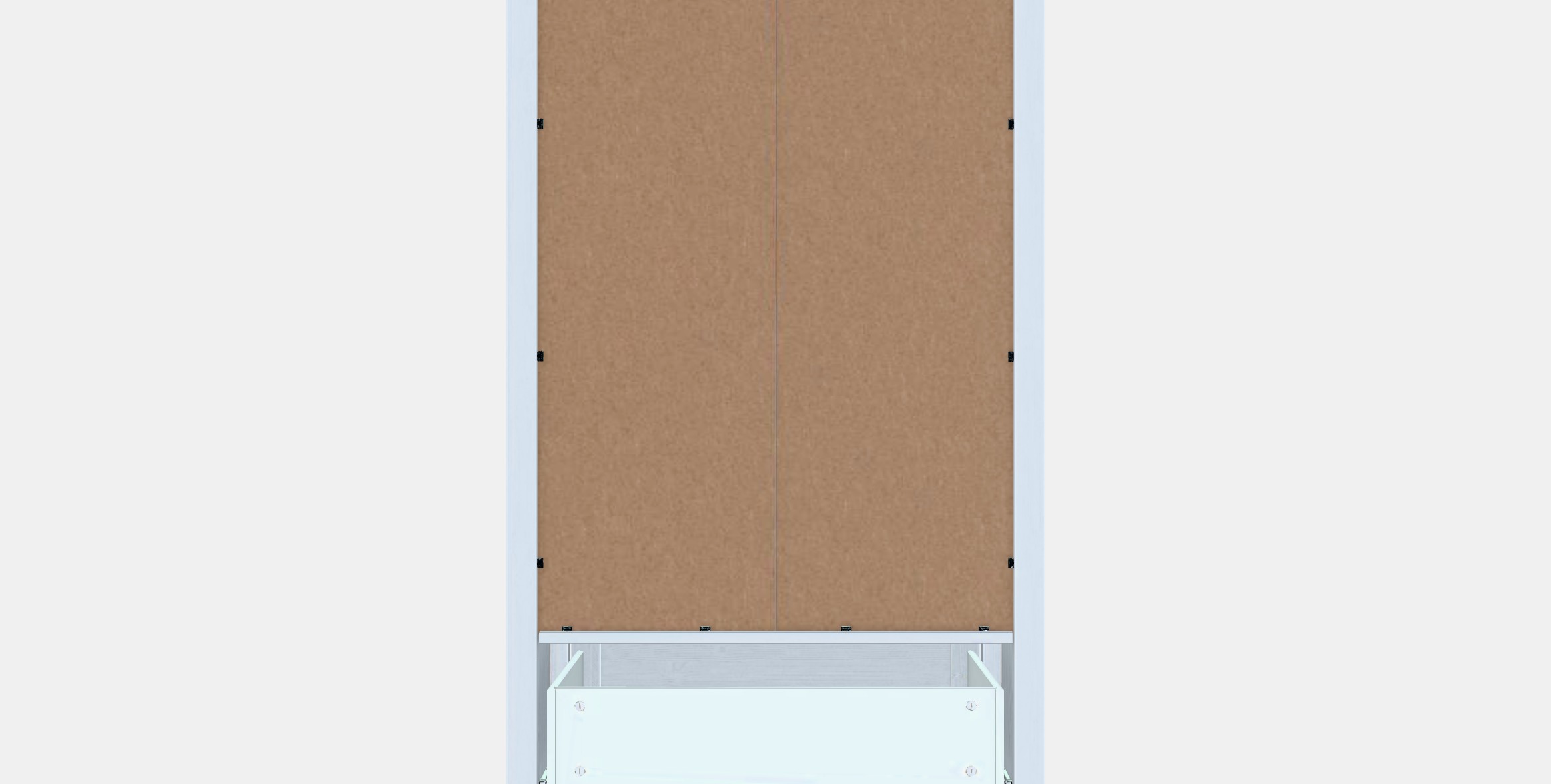 SUNDVIK Wardrobe 1 Low-poly 3D model_15