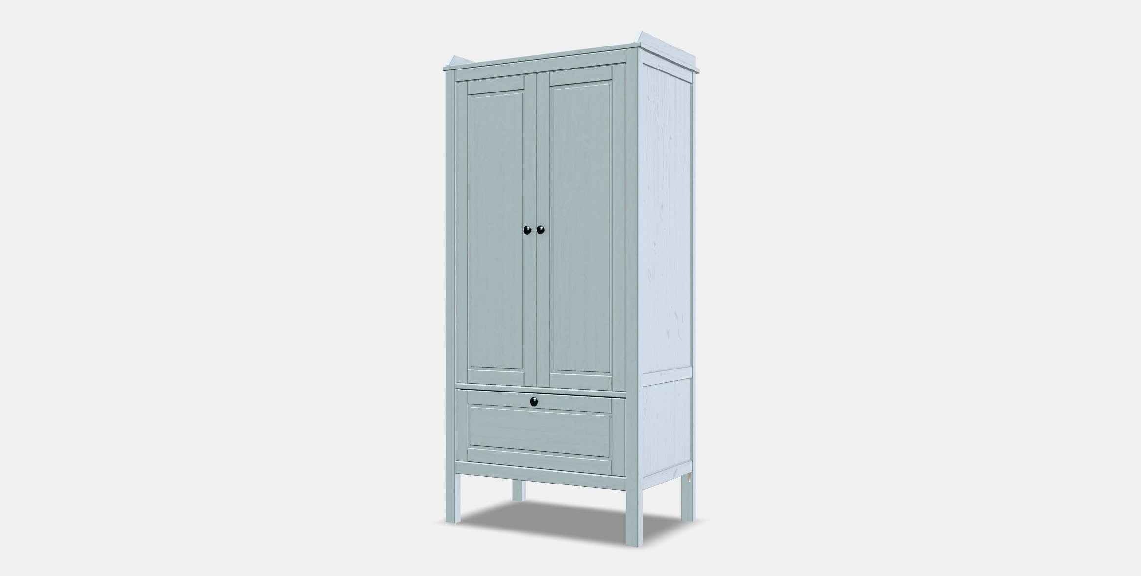 SUNDVIK Wardrobe 1 Low-poly 3D model_12