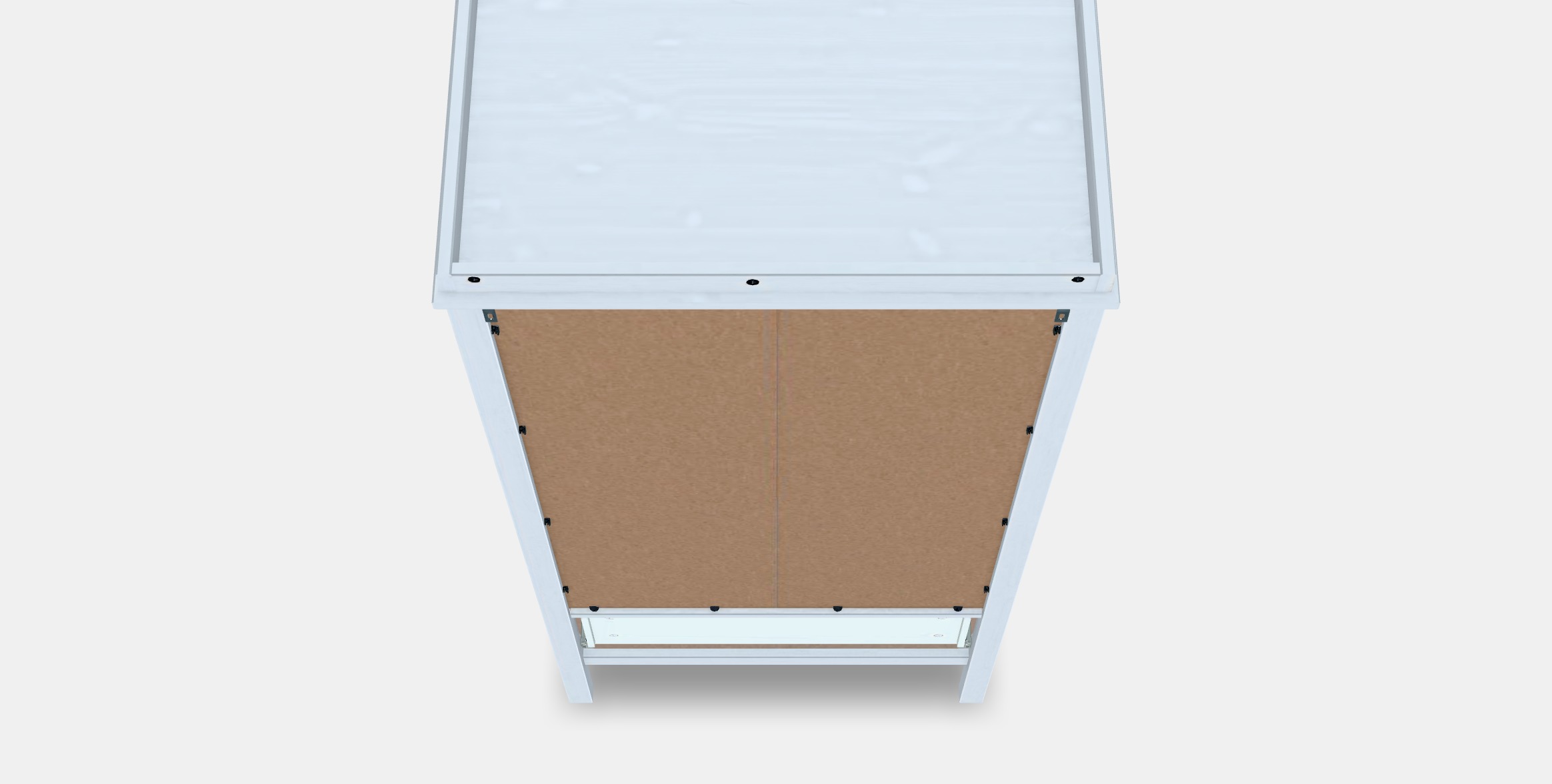 SUNDVIK Wardrobe 1 Low-poly 3D model_4