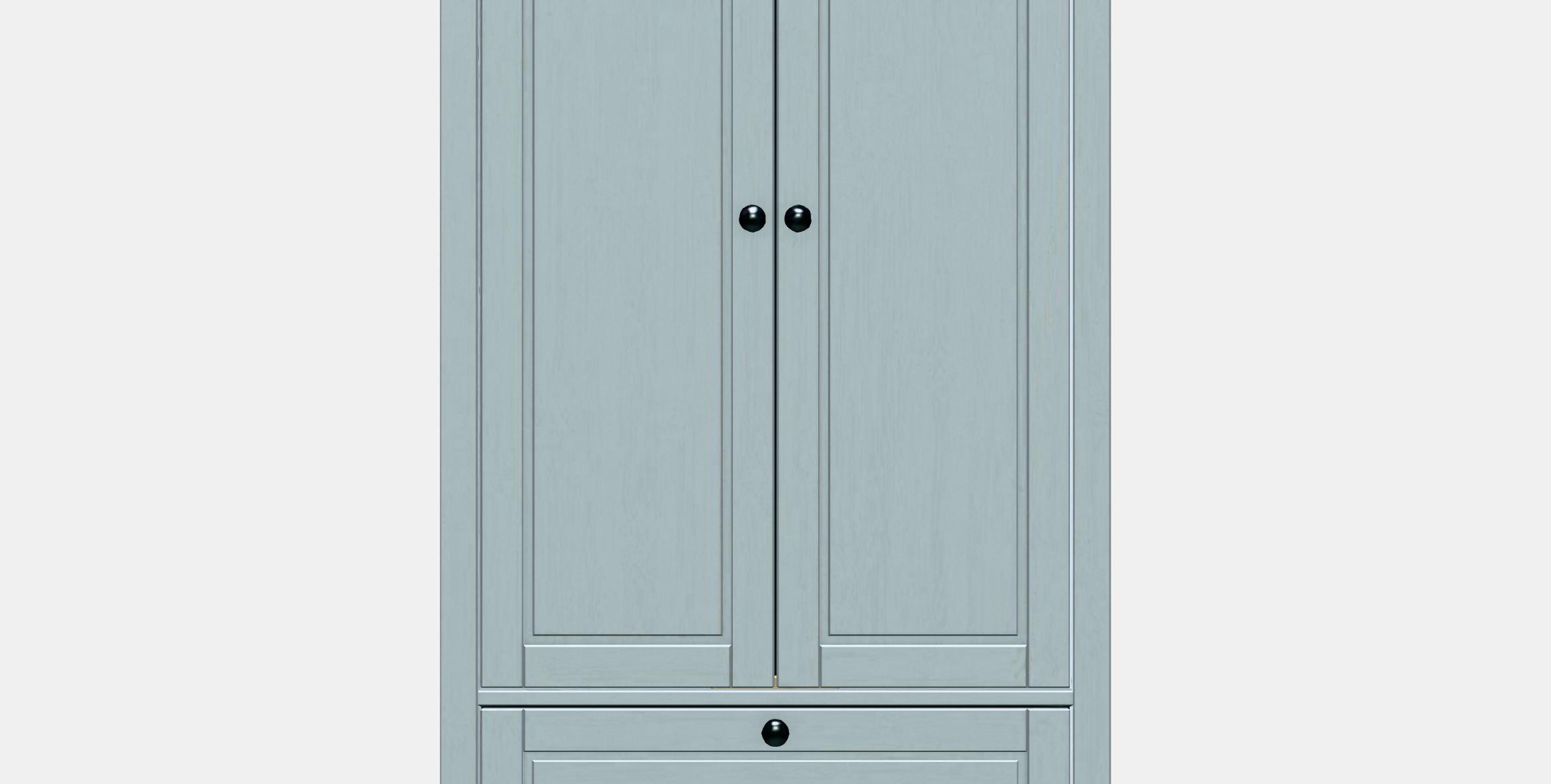 SUNDVIK Wardrobe 1 Low-poly 3D model_11