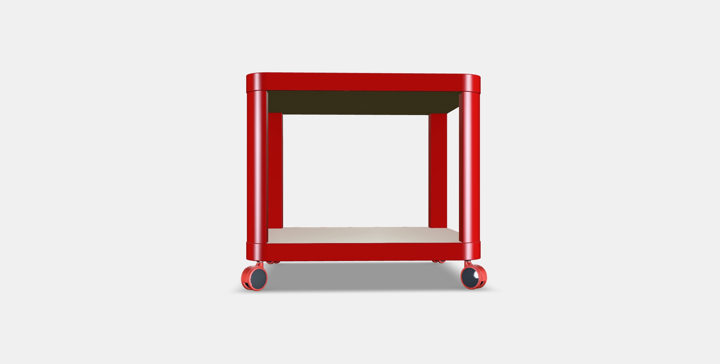 TINGBY Side table on castors 2 Low-poly 3D model_13