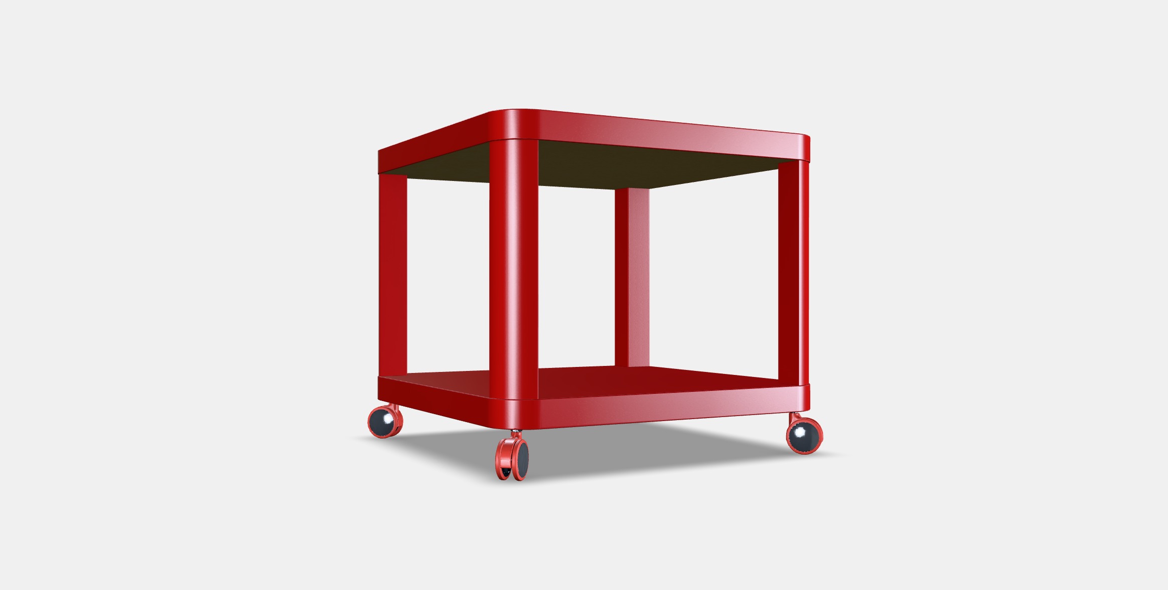 TINGBY Side table on castors 2 Low-poly 3D model_16
