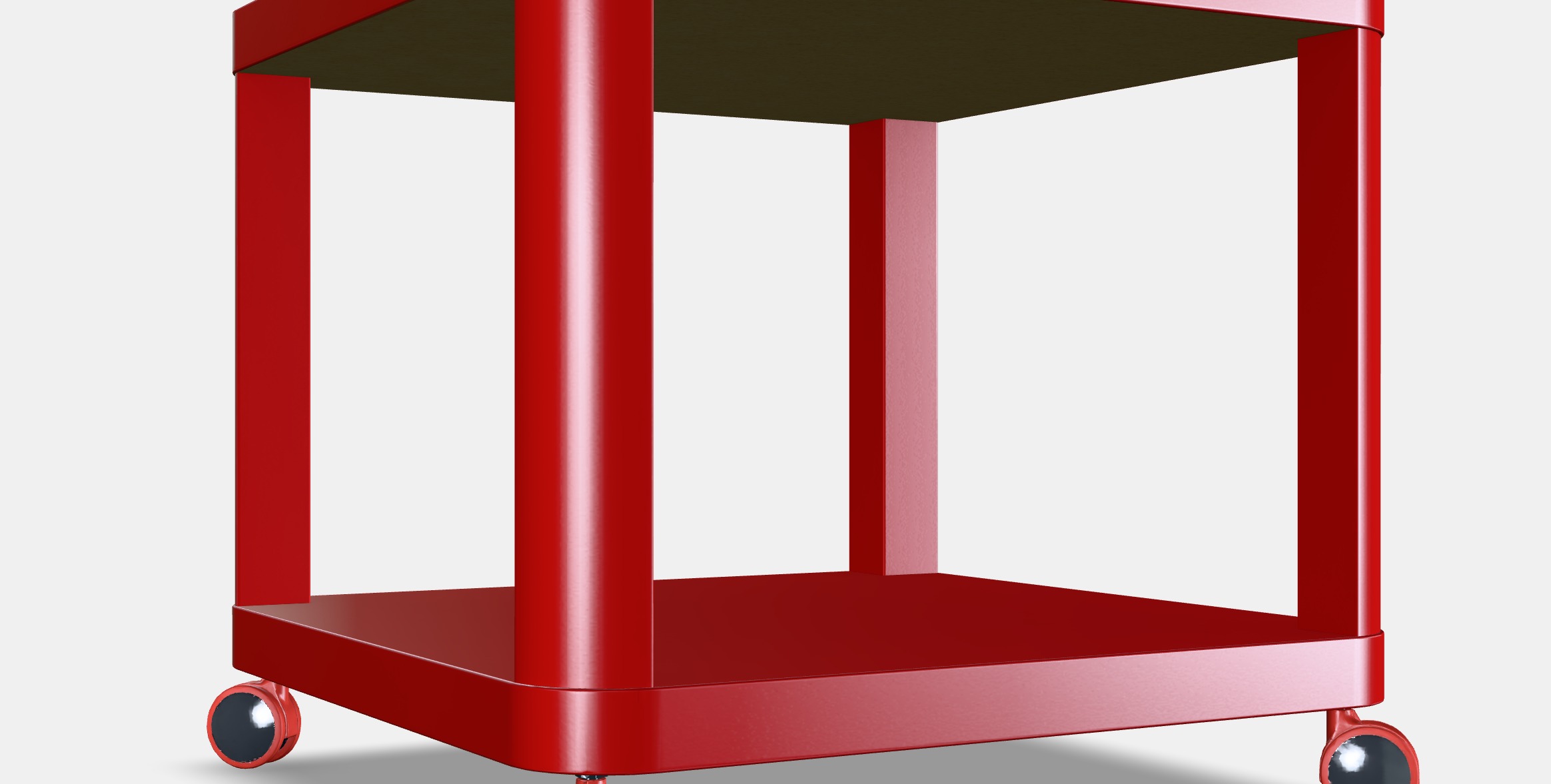 TINGBY Side table on castors 2 Low-poly 3D model_4