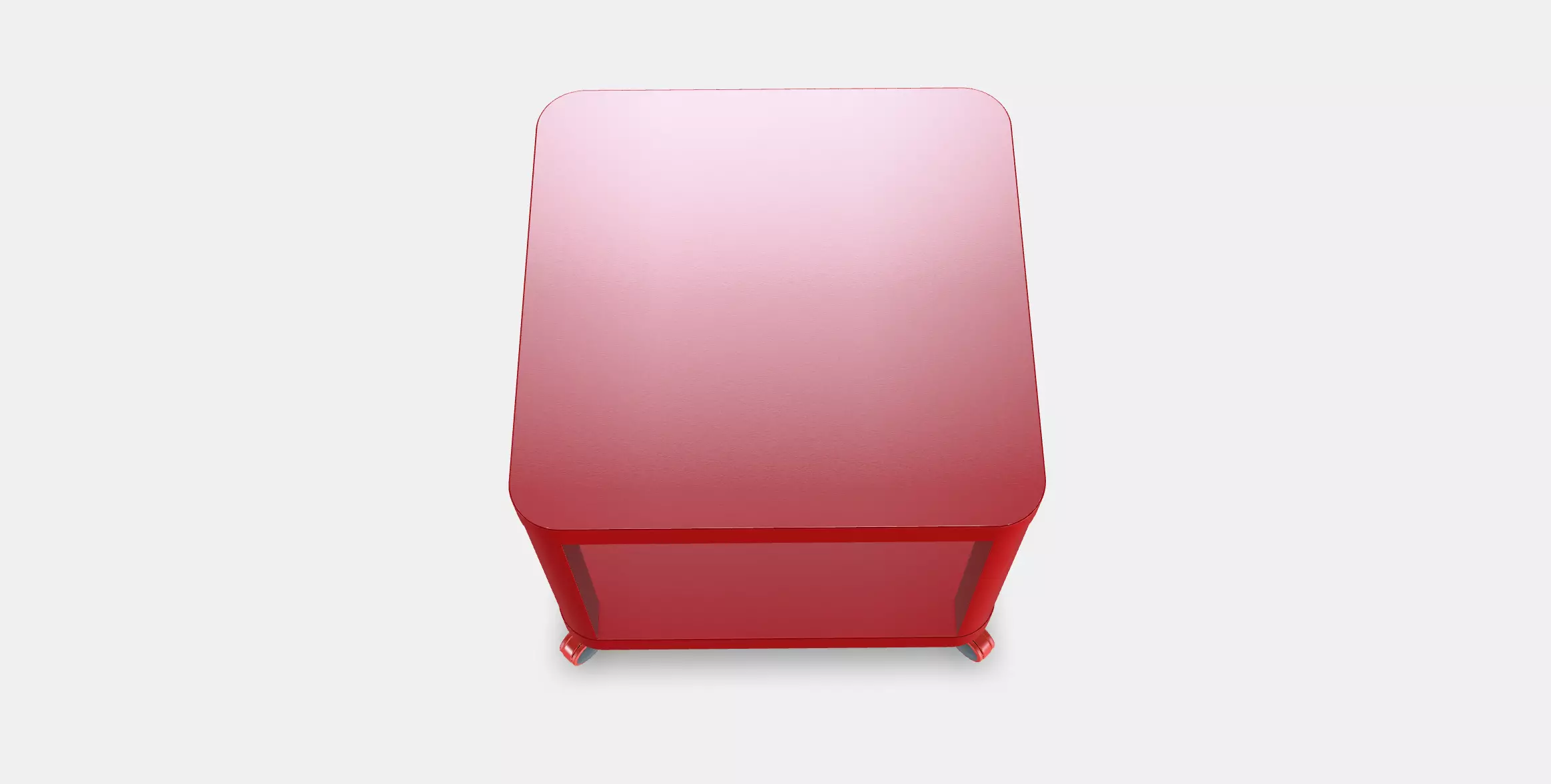 TINGBY Side table on castors 2 Low-poly 3D model_0