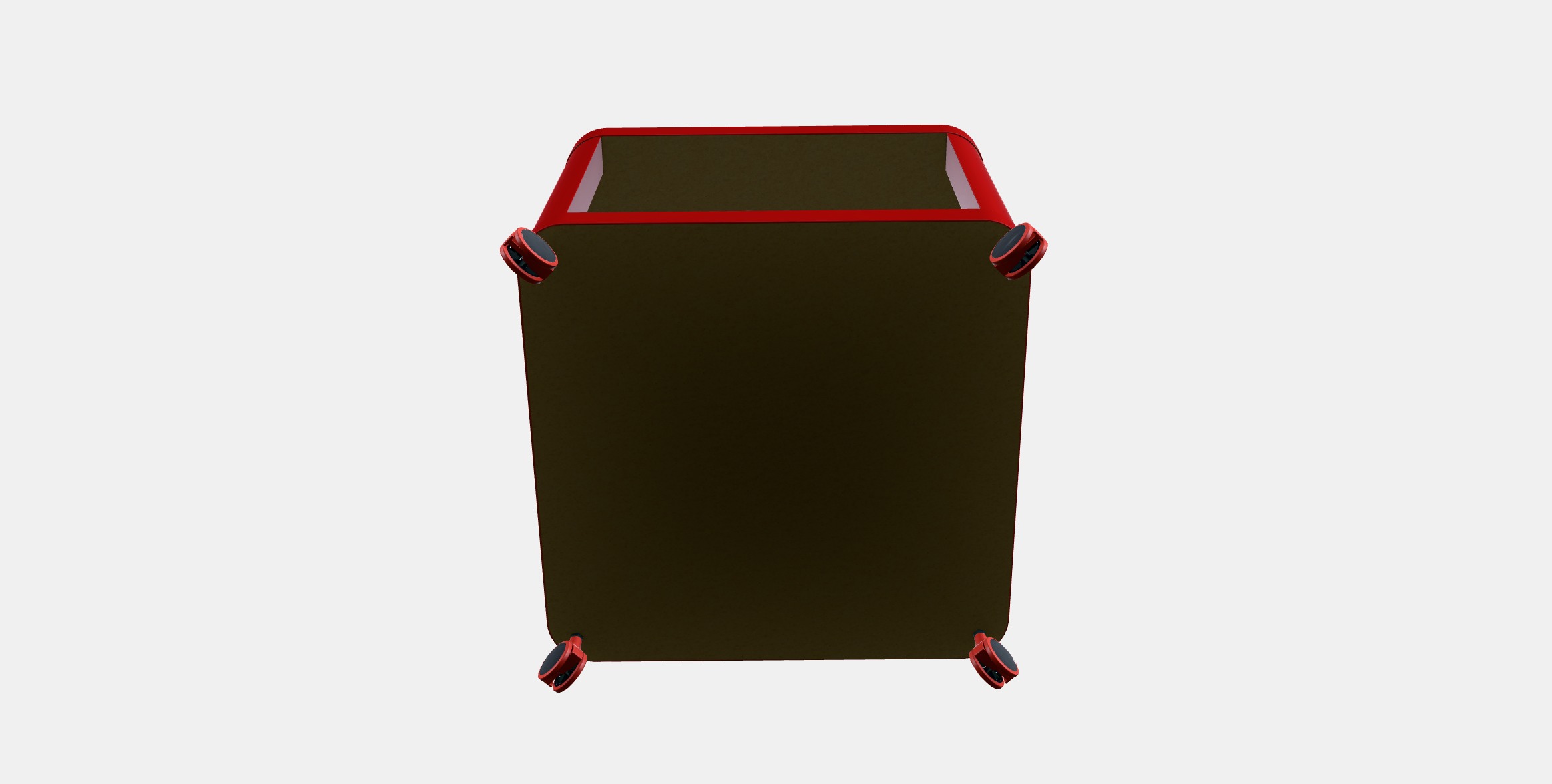 TINGBY Side table on castors 2 Low-poly 3D model_5