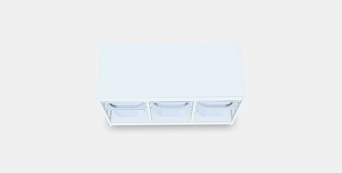TROFAST Storage combination with boxes 1 Low-poly 3D model