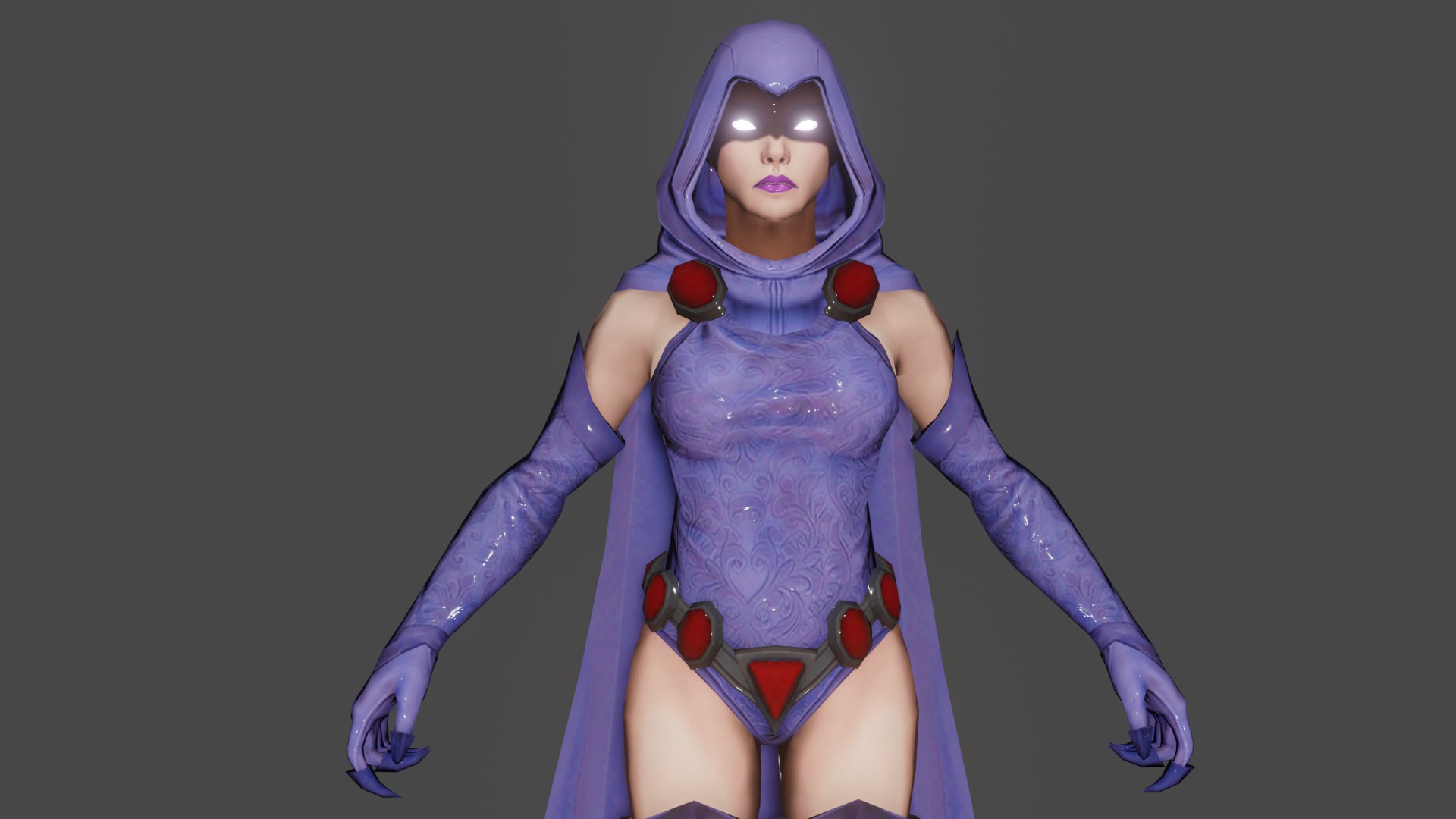 Raven Low-poly 3D model_1