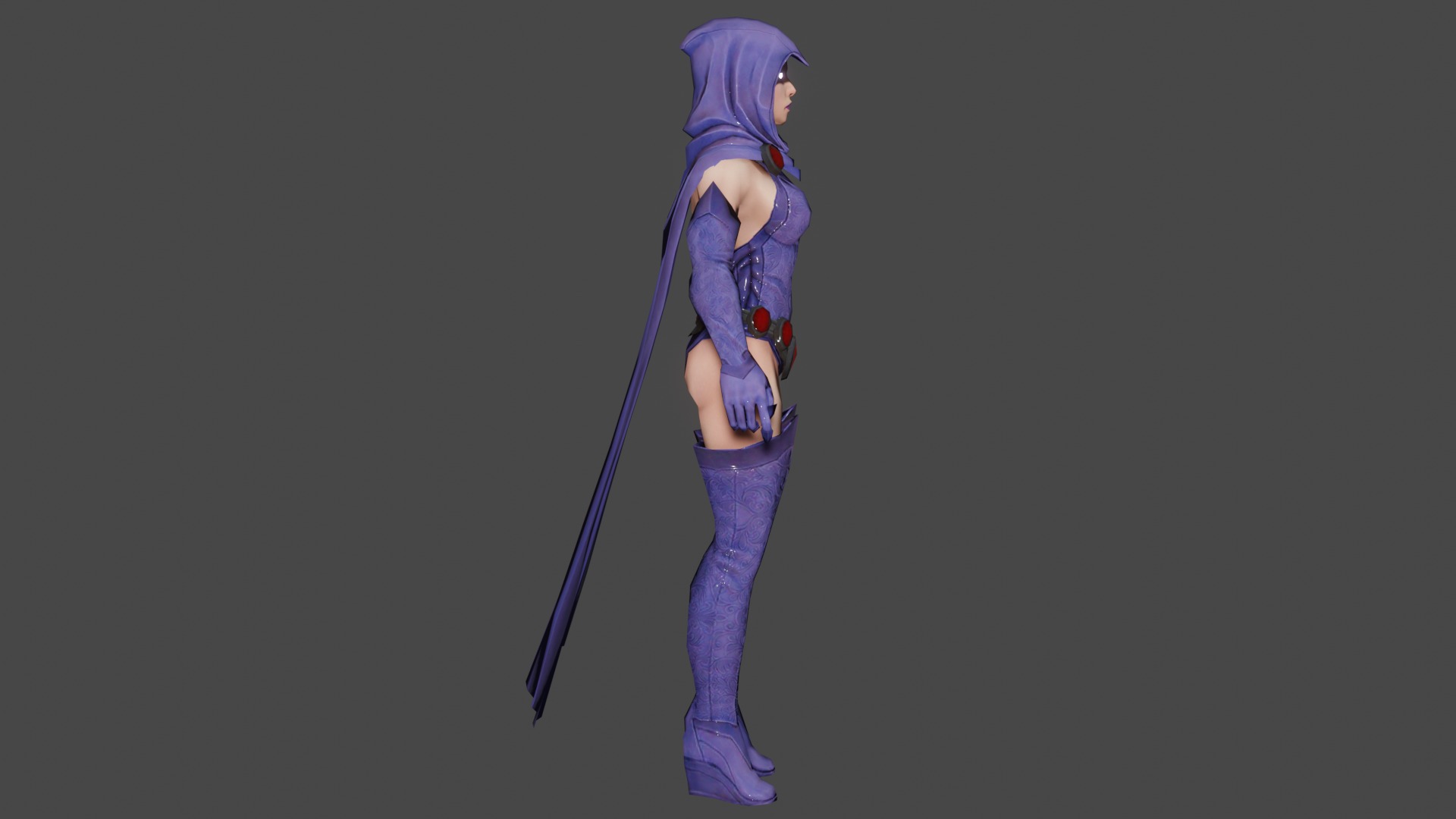 Raven Low-poly 3D model_2