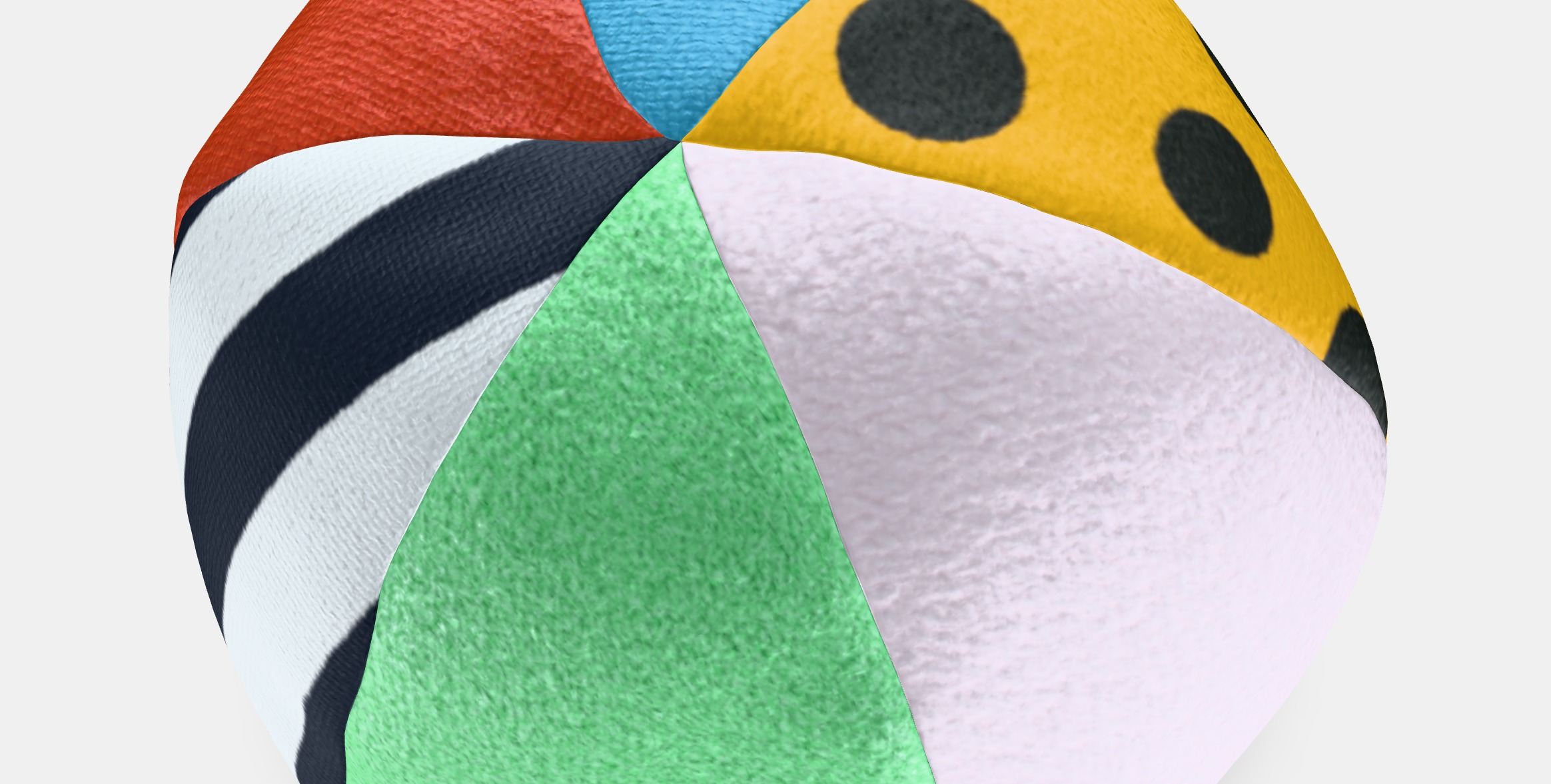 KLAPPA Soft toy ball Low-poly 3D model_3