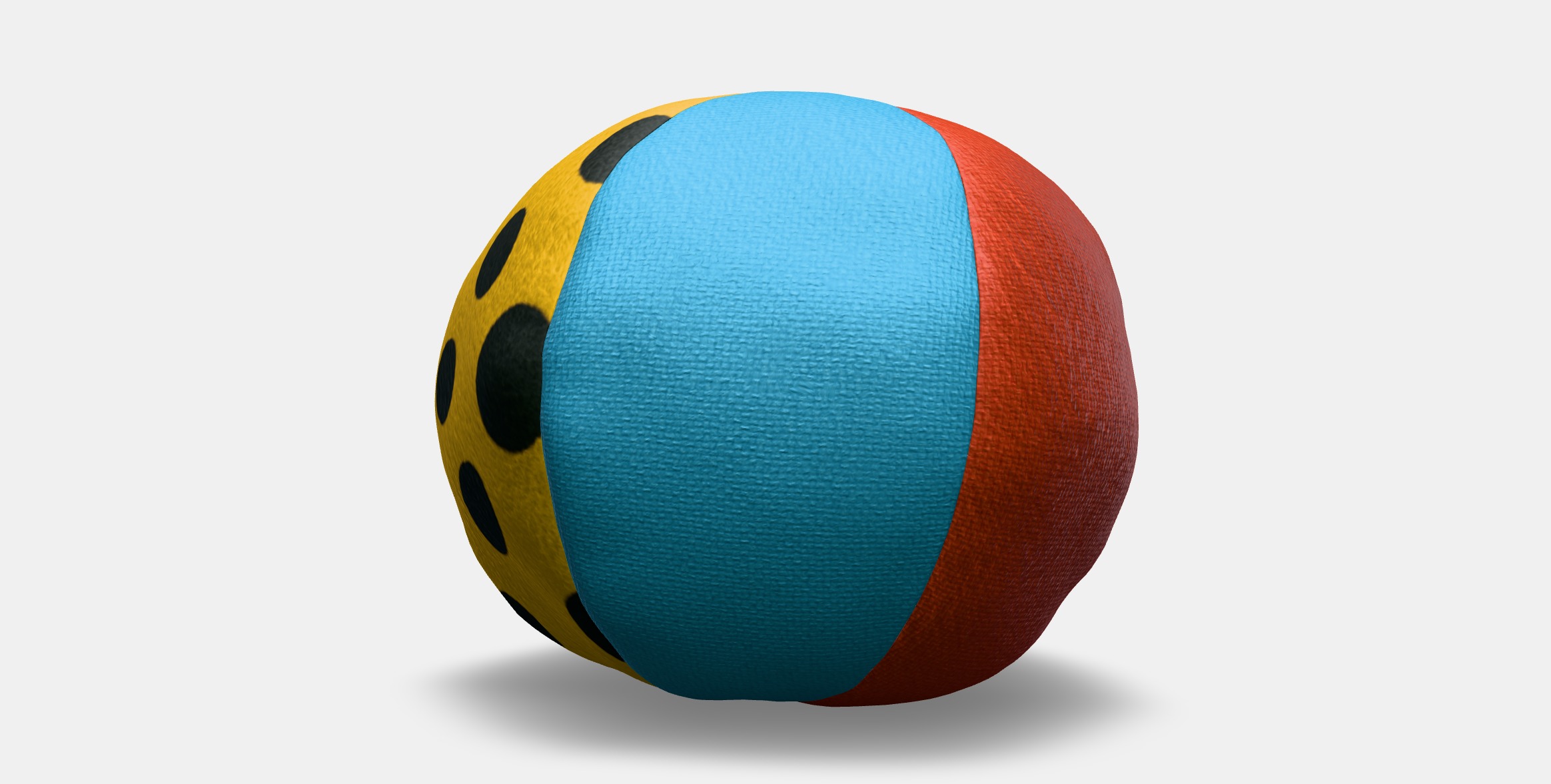 KLAPPA Soft toy ball Low-poly 3D model_9