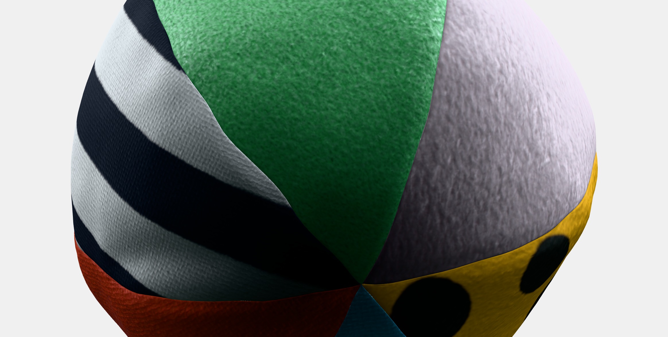 KLAPPA Soft toy ball Low-poly 3D model_10