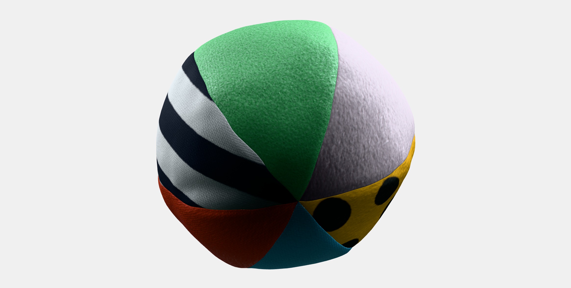 KLAPPA Soft toy ball Low-poly 3D model_5