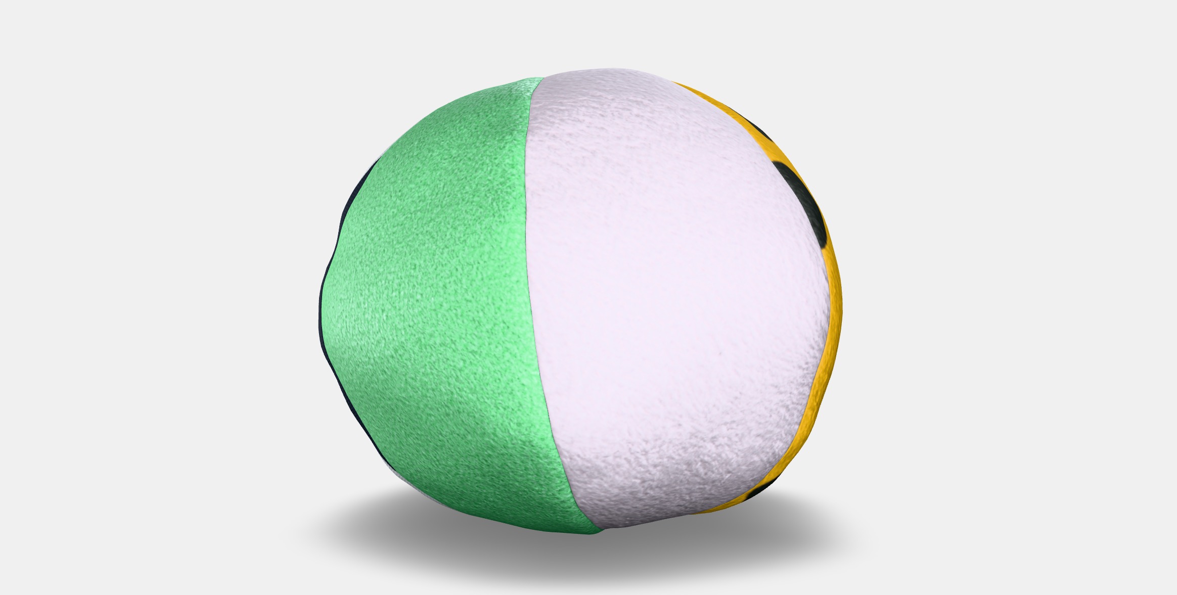 KLAPPA Soft toy ball Low-poly 3D model_4