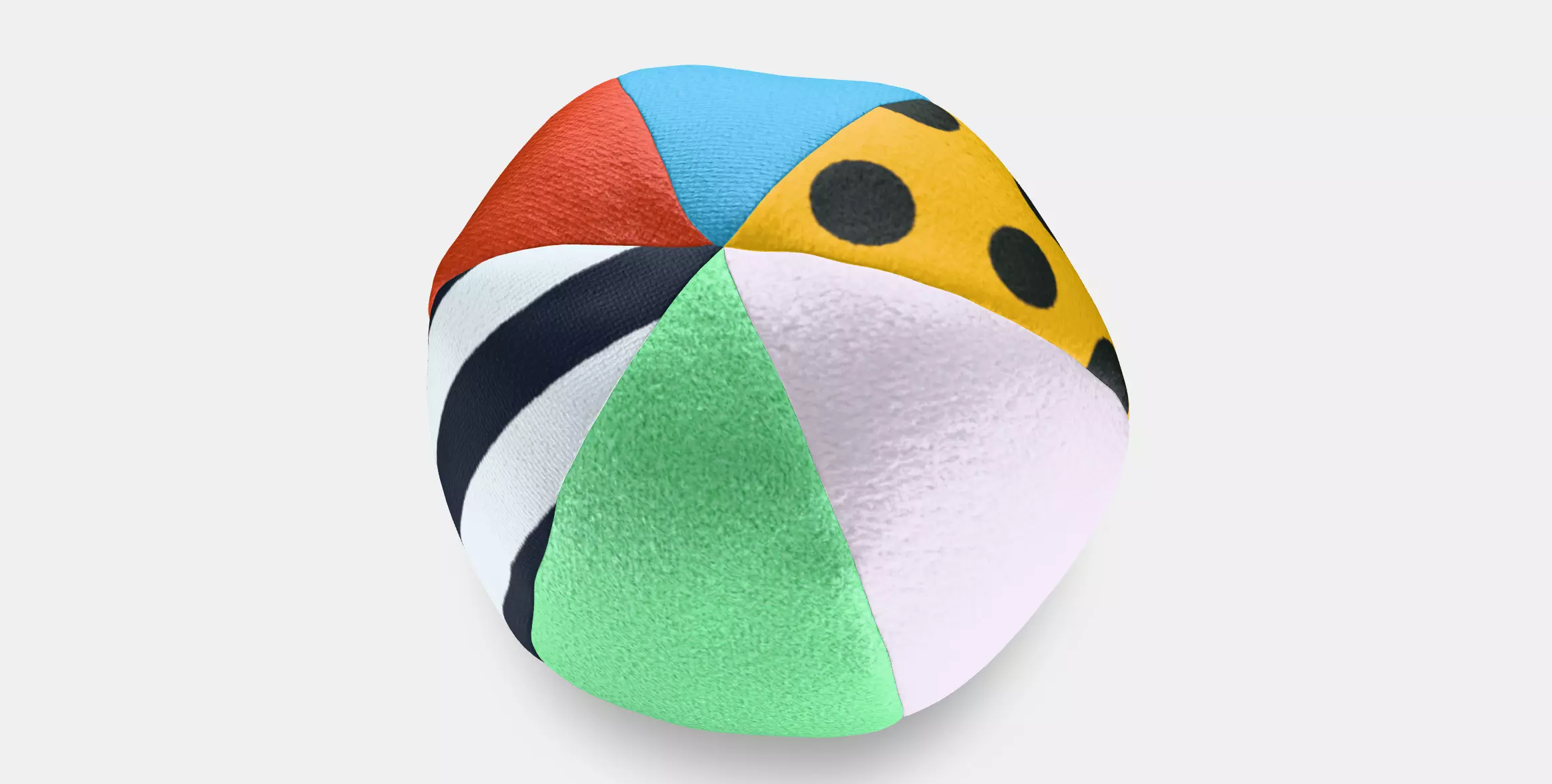 KLAPPA Soft toy ball Low-poly 3D model_0