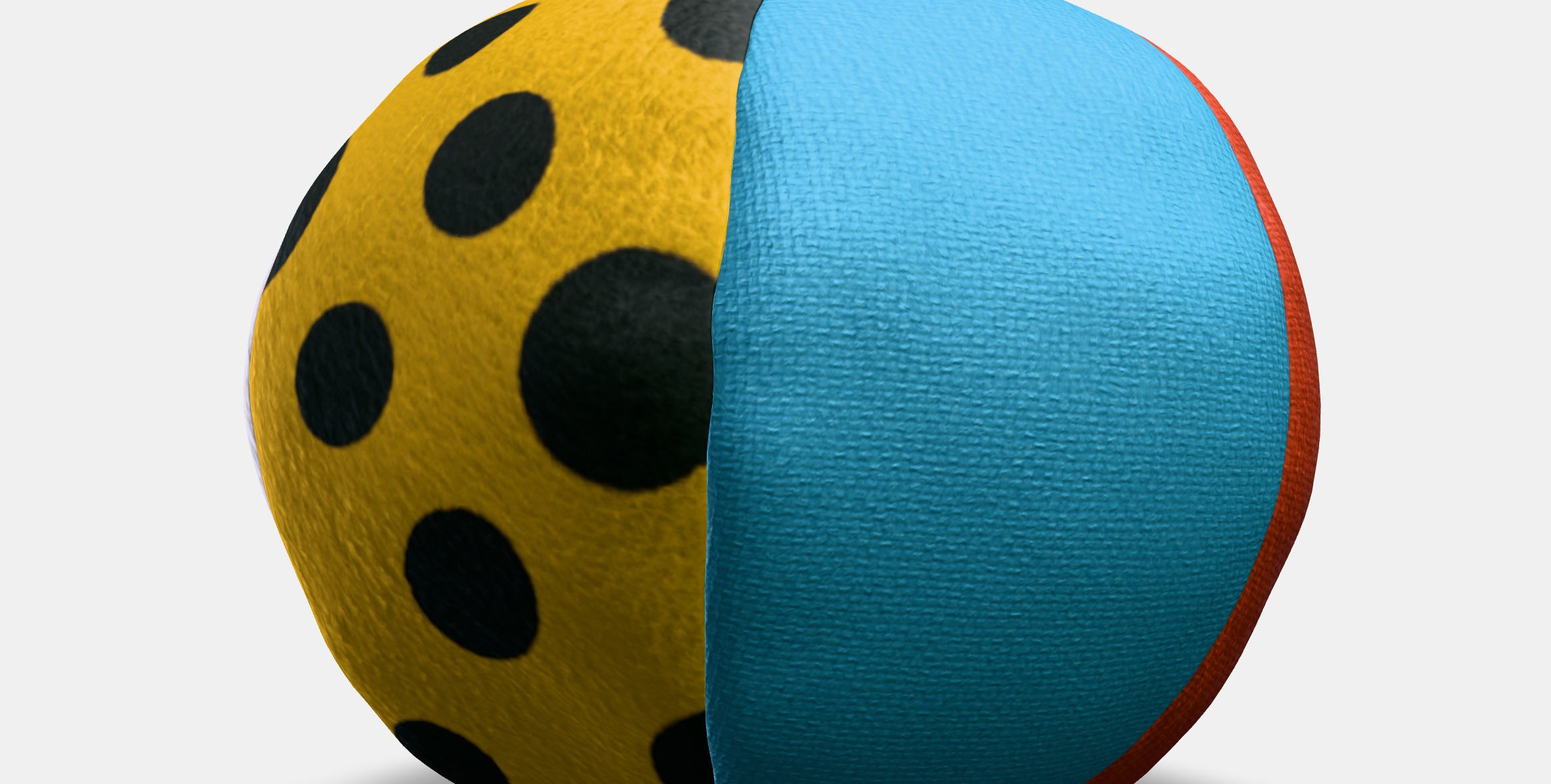 KLAPPA Soft toy ball Low-poly 3D model_11