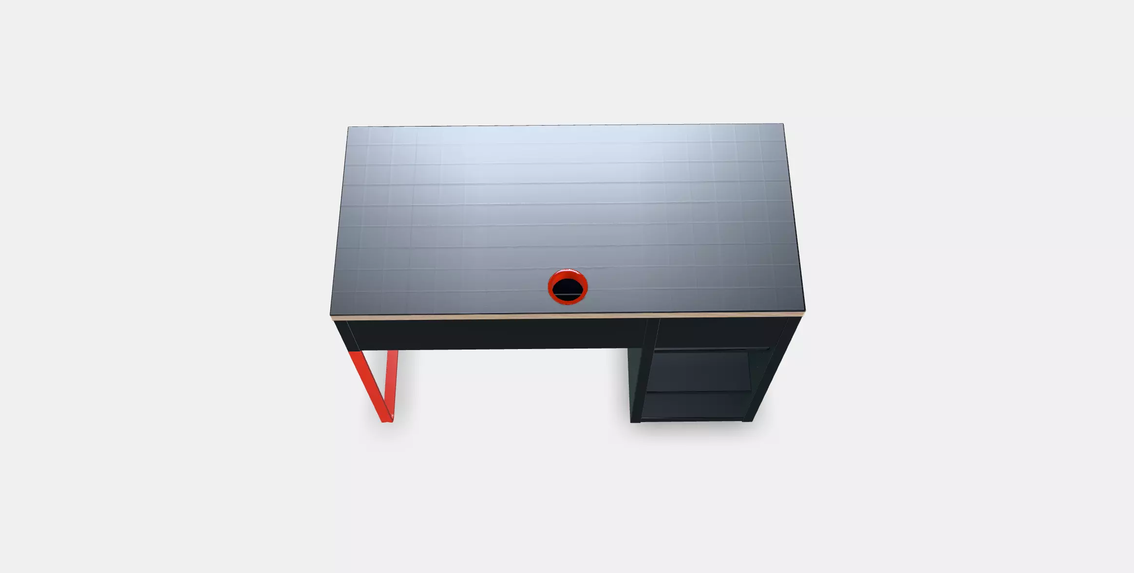 MICKE Desk 4 Low-poly 3D model