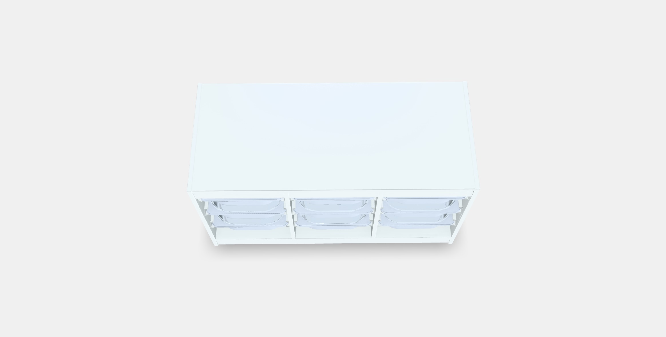 TROFAST Storage combination with boxes 3 Low-poly 3D model_2