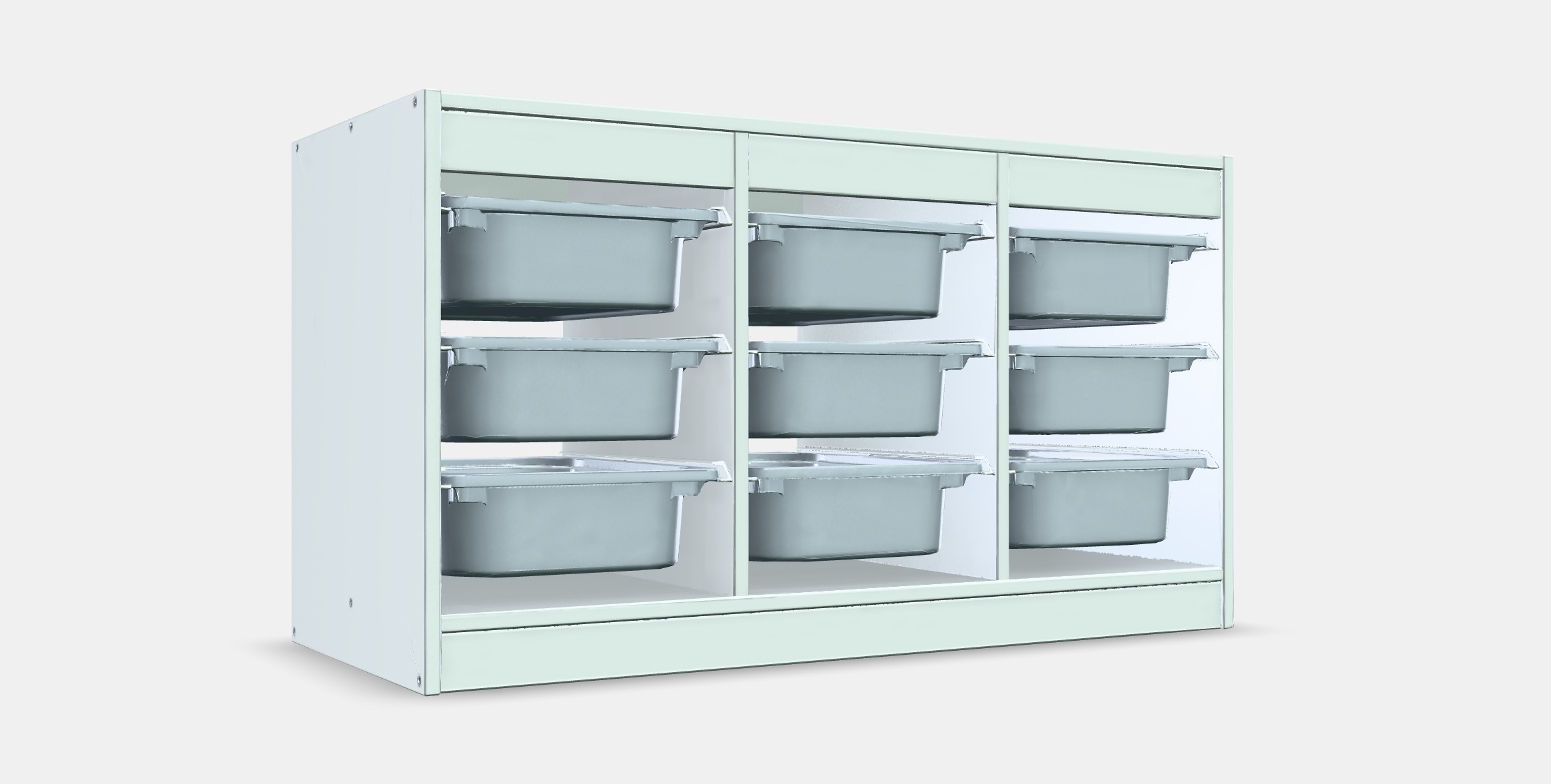 TROFAST Storage combination with boxes 3 Low-poly 3D model_11