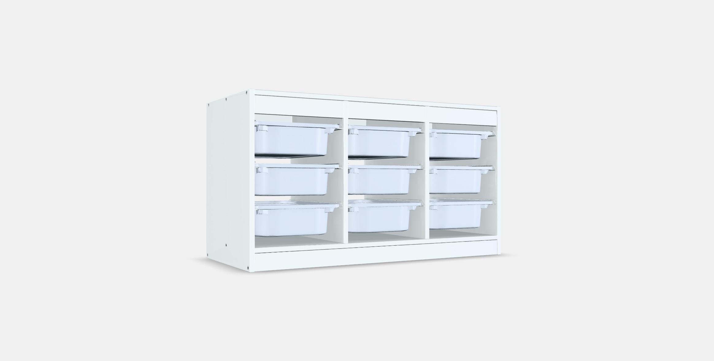 TROFAST Storage combination with boxes 3 Low-poly 3D model_16